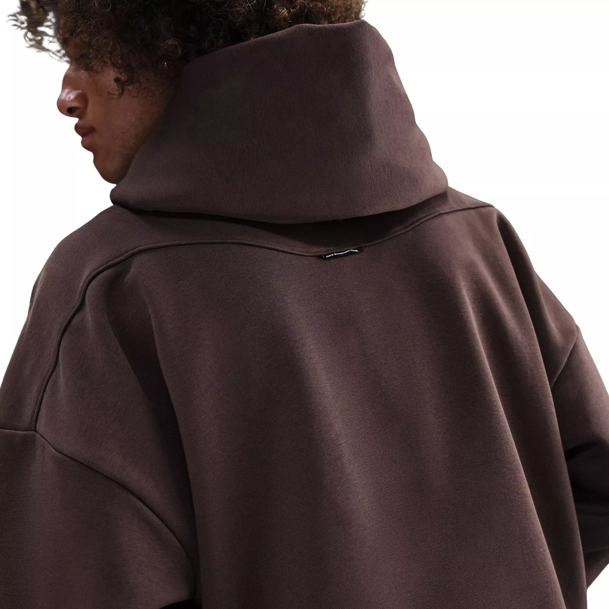 Nike Men's Standard Issue Therma-FIT Brushed Basketball Pullover Hoodie - Dark Brown - DARK BROWN