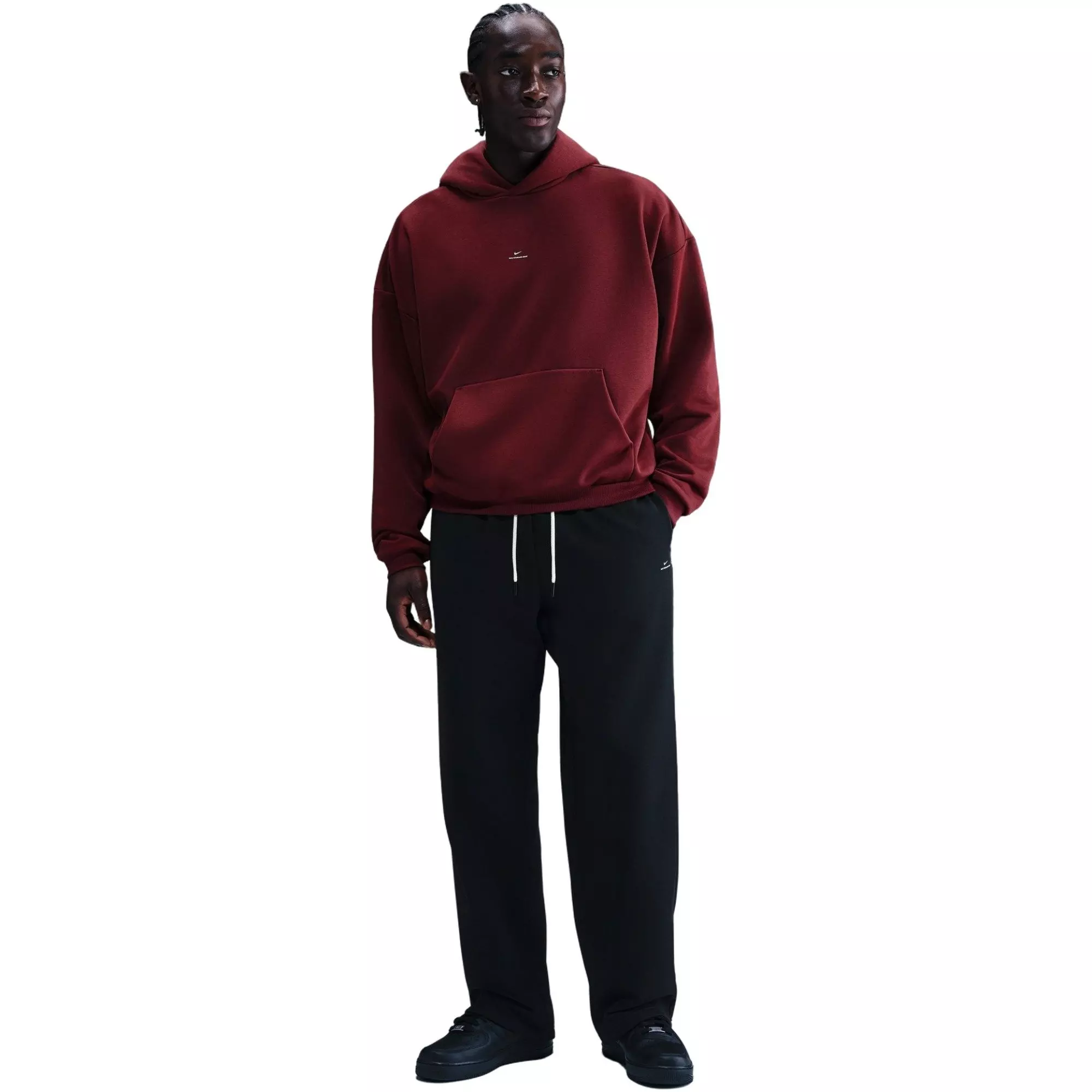 Nike Men's Therma-FIT Brushed Open Hem Pants - Black - BLACK