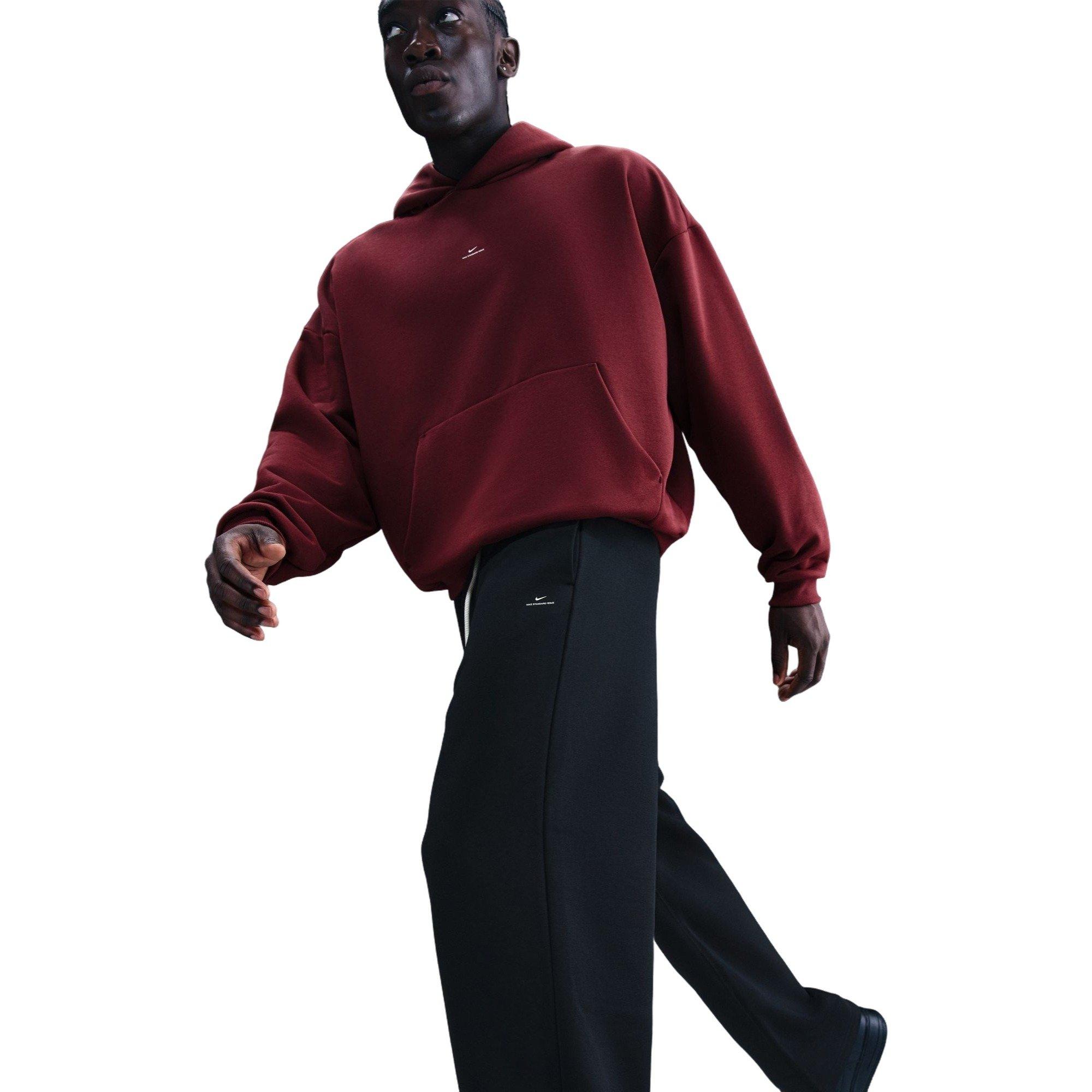 Nike Men's Standard Issue Brushed Open Hem Pants - Black - BLACK Thumbnail View 5