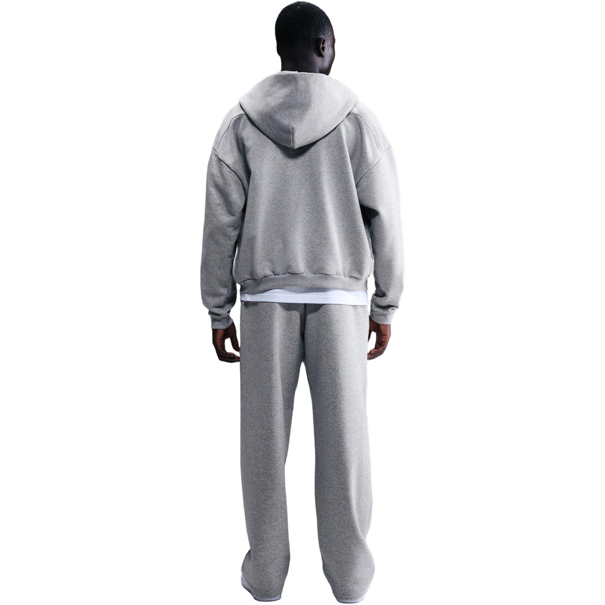 Nike Men's Standard Issue Therma-FIT Brushed Open-Hem Basketball Pants - GREY Thumbnail View 2