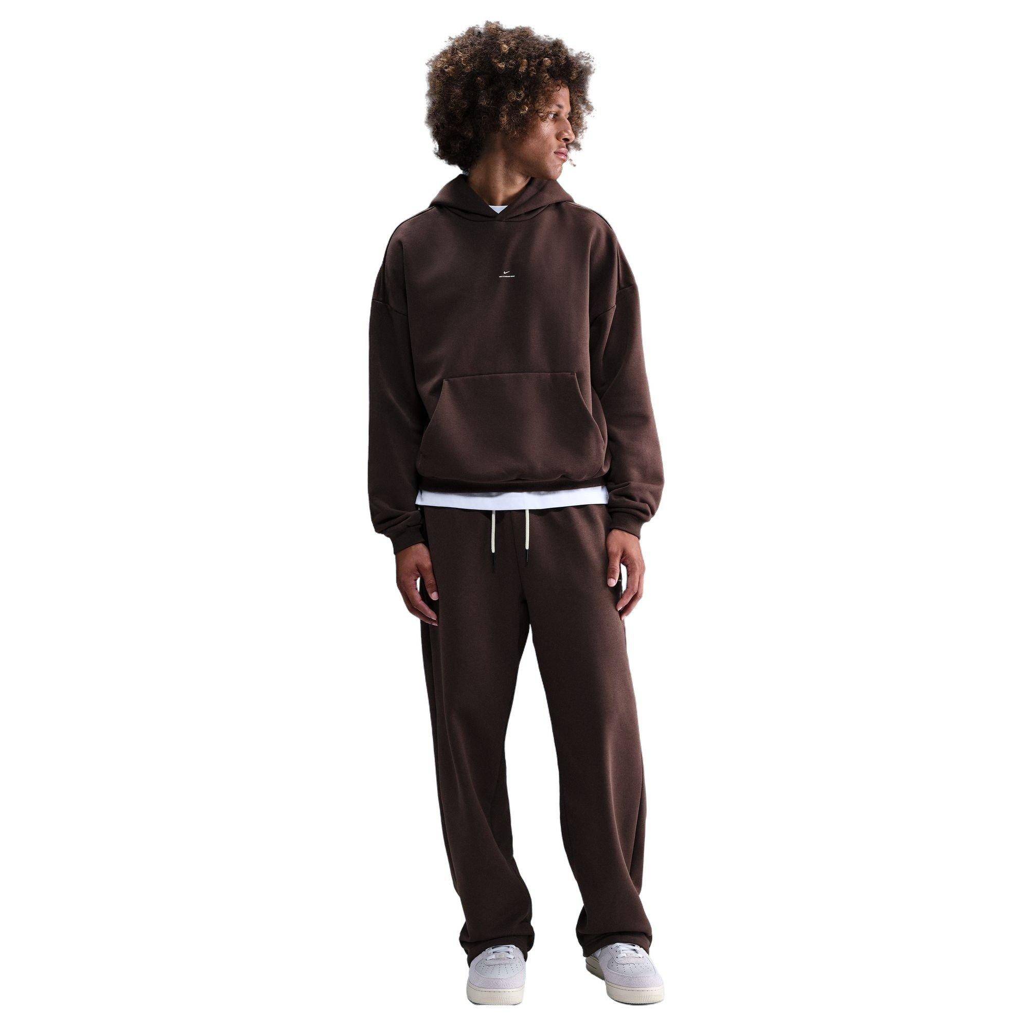 Nike Men's Standard Issue Brushed Open Hem Pants - Baroque Brown - BROWN Thumbnail View 1