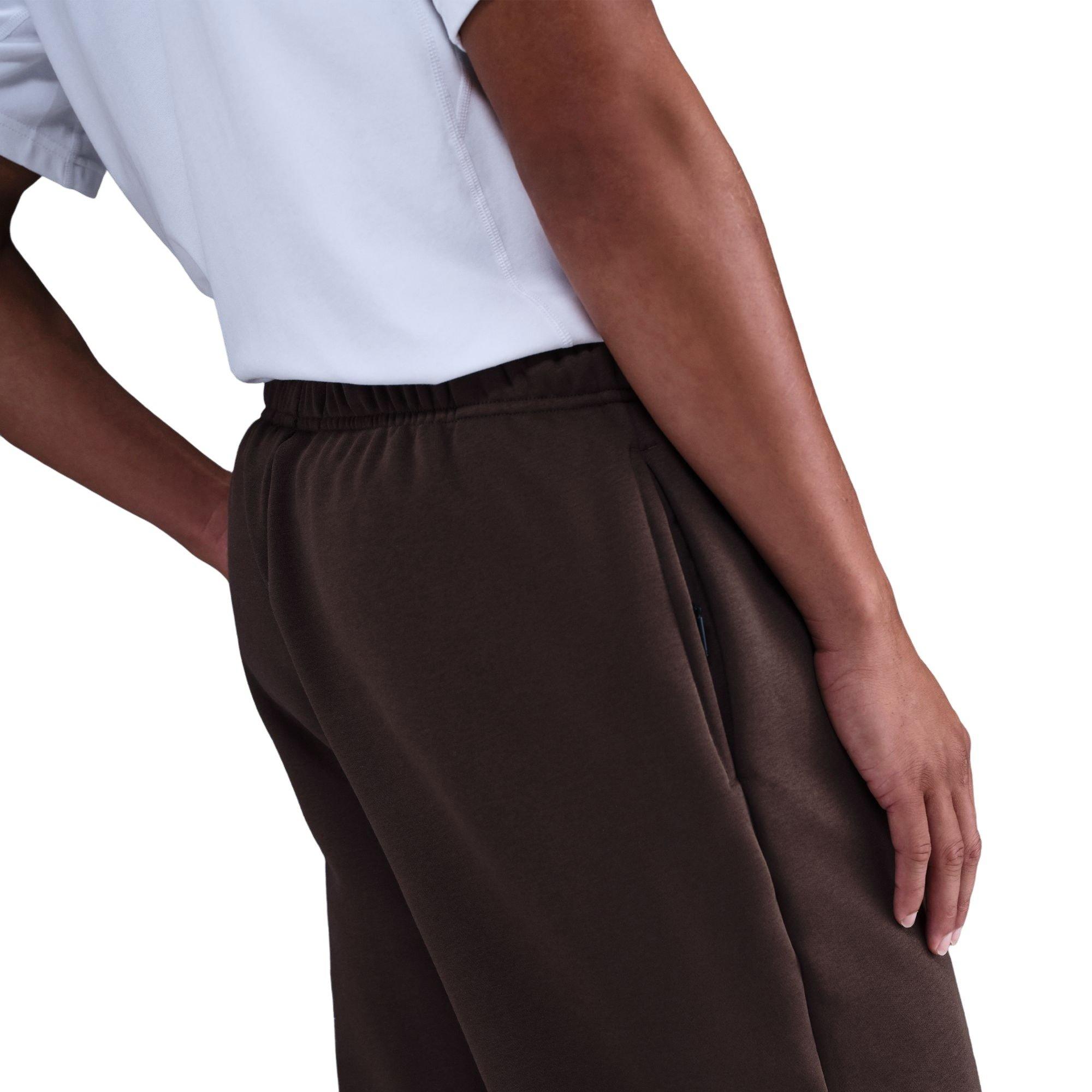 Nike Men's Standard Issue Brushed Open Hem Pants - Baroque Brown - BROWN Thumbnail View 4