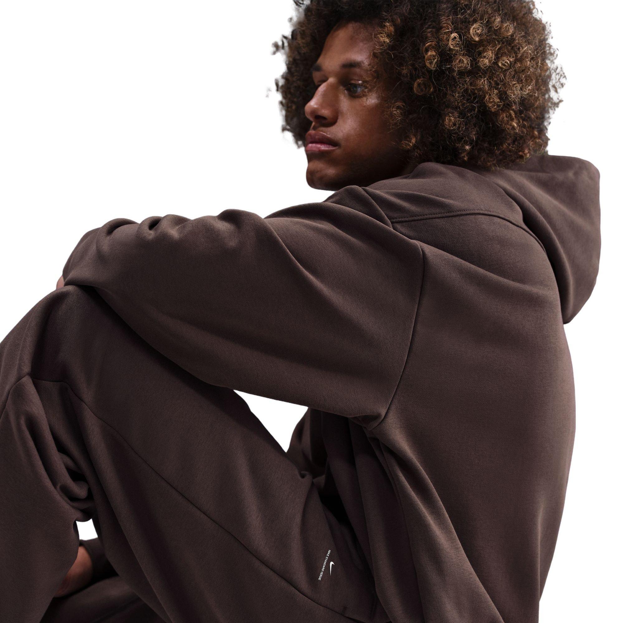 Nike Men's Standard Issue Brushed Open Hem Pants - Baroque Brown - BROWN Thumbnail View 5