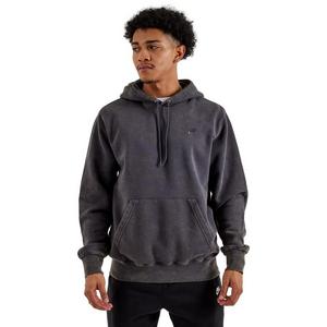 Nike Men's Sportswear Club Washed Fleece Hoodie-Dark Grey