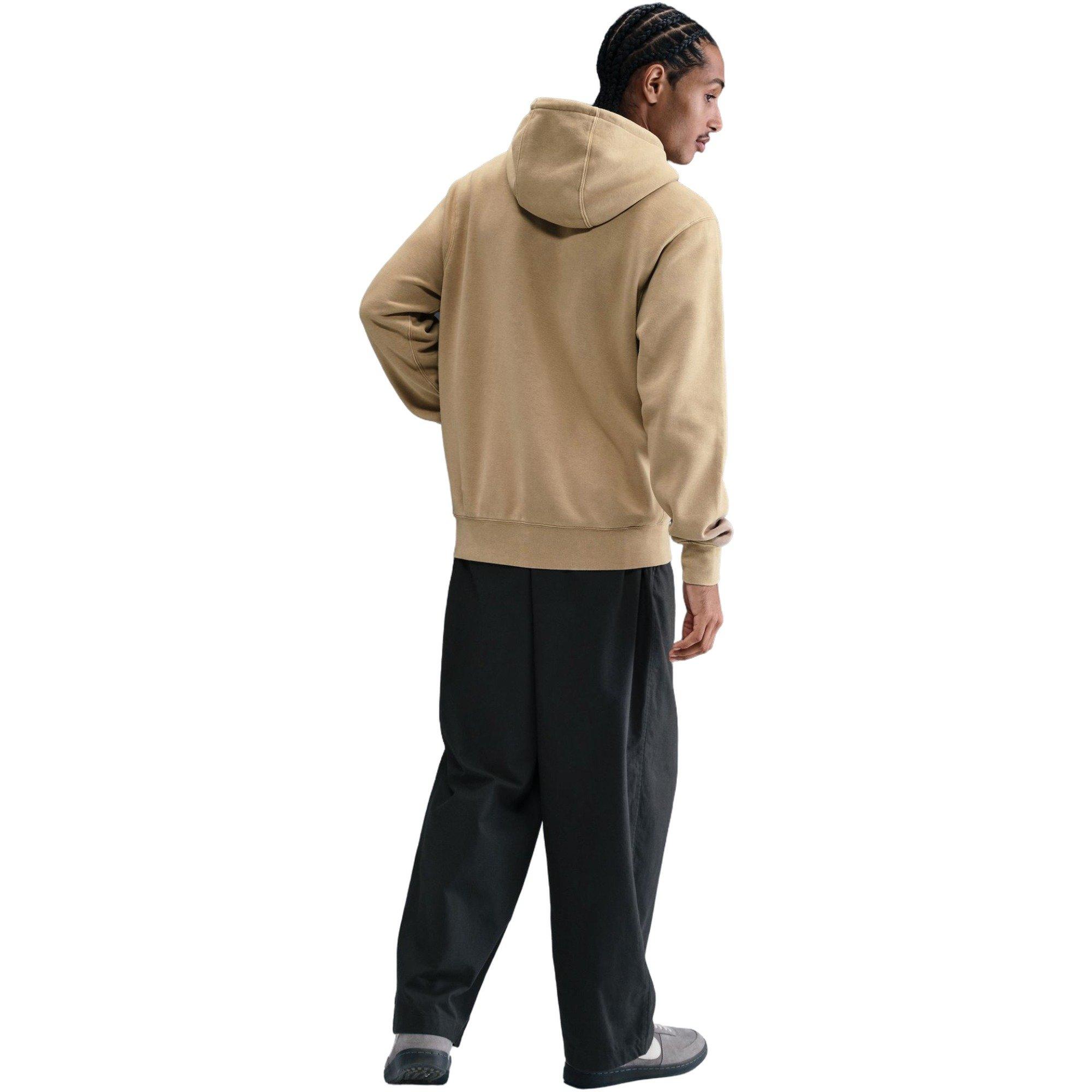 Nike Men's Sportswear Club Fleece Hoodie - Beige - BEIGE Thumbnail View 2