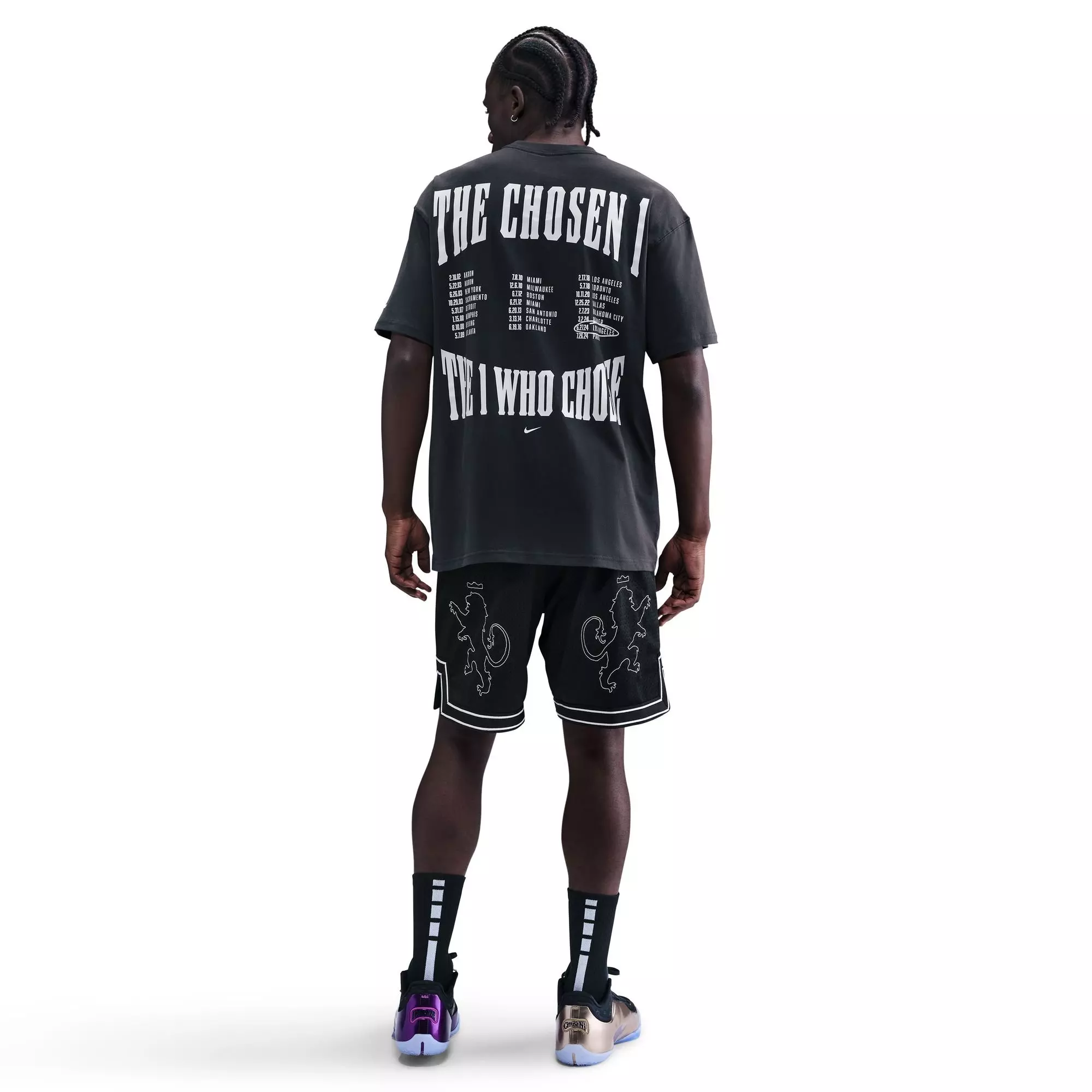 Nike LeBron Max90 "Chosen One" Men's Basketball T-Shirt - DARK GREY