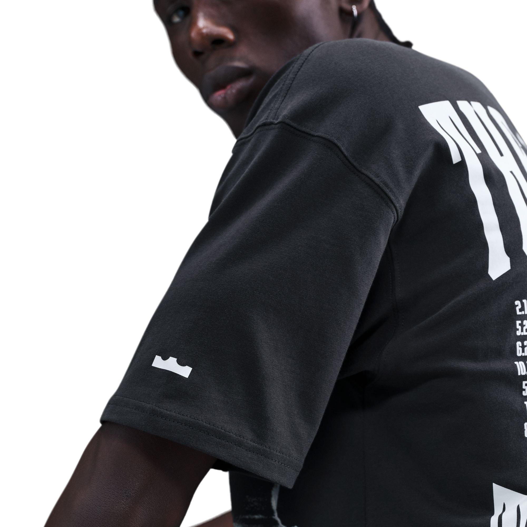 Nike LeBron Max90 "Chosen One" Men's Basketball T-Shirt - DARK GREY Thumbnail View 6