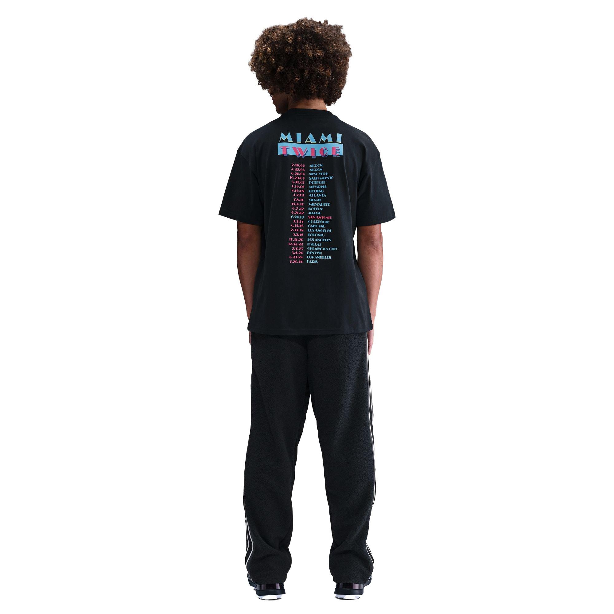 Nike LeBron "Miami Twice" Men's Max90 Basketball Tee - BLACK Thumbnail View 3