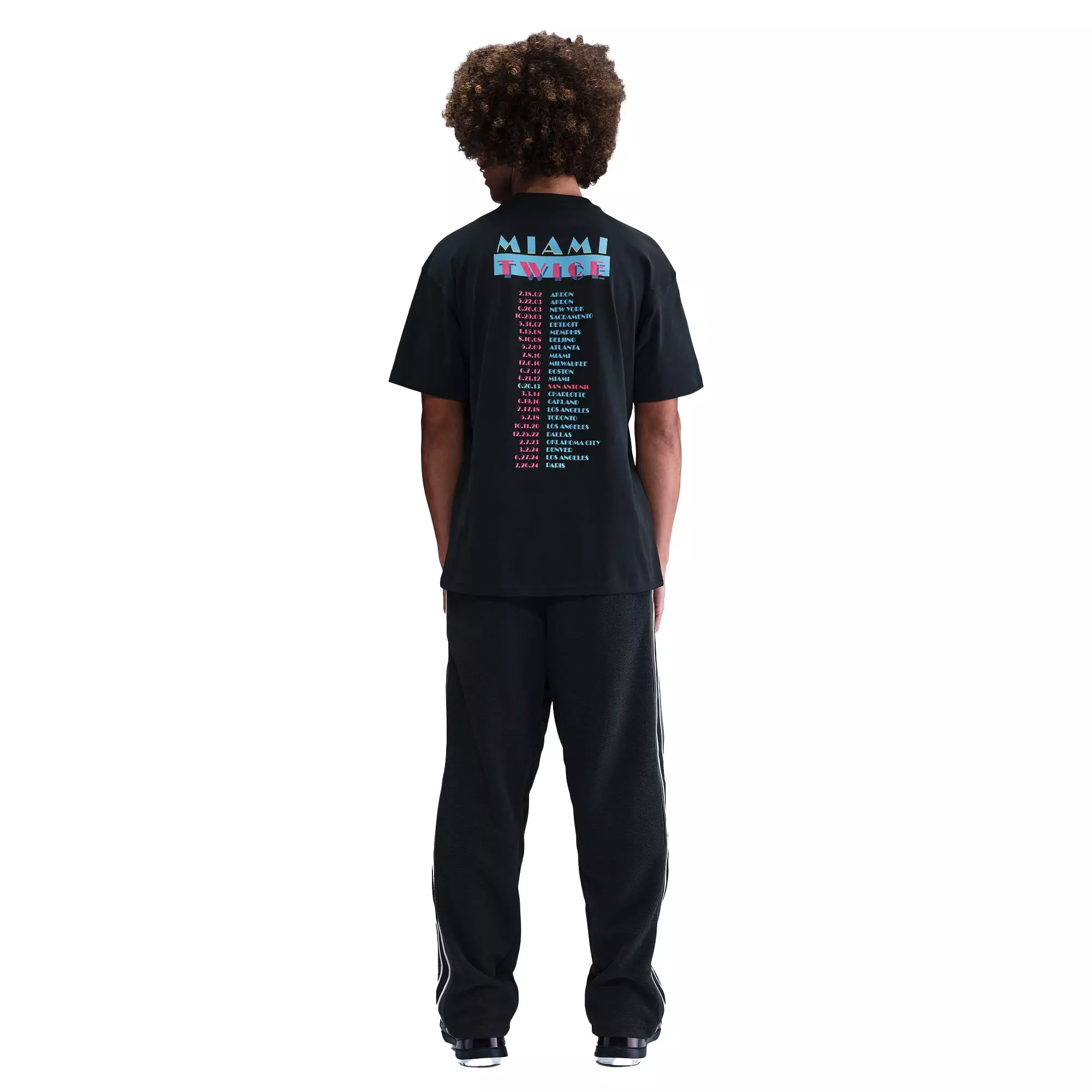 Nike LeBron "Miami Twice" Men's Max90 Basketball Tee - BLACK