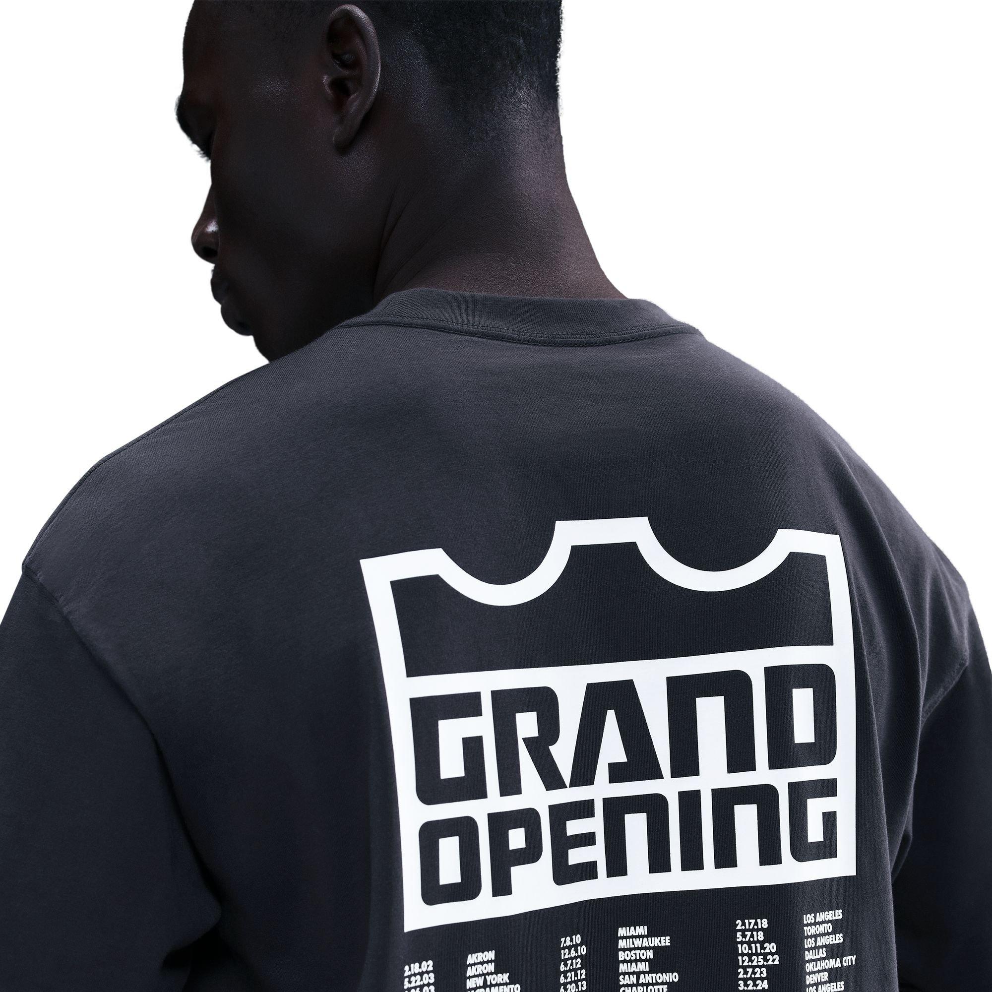 Nike LeBron "Grand Opening" Men's Basketball Tee - BLACK Thumbnail View 2
