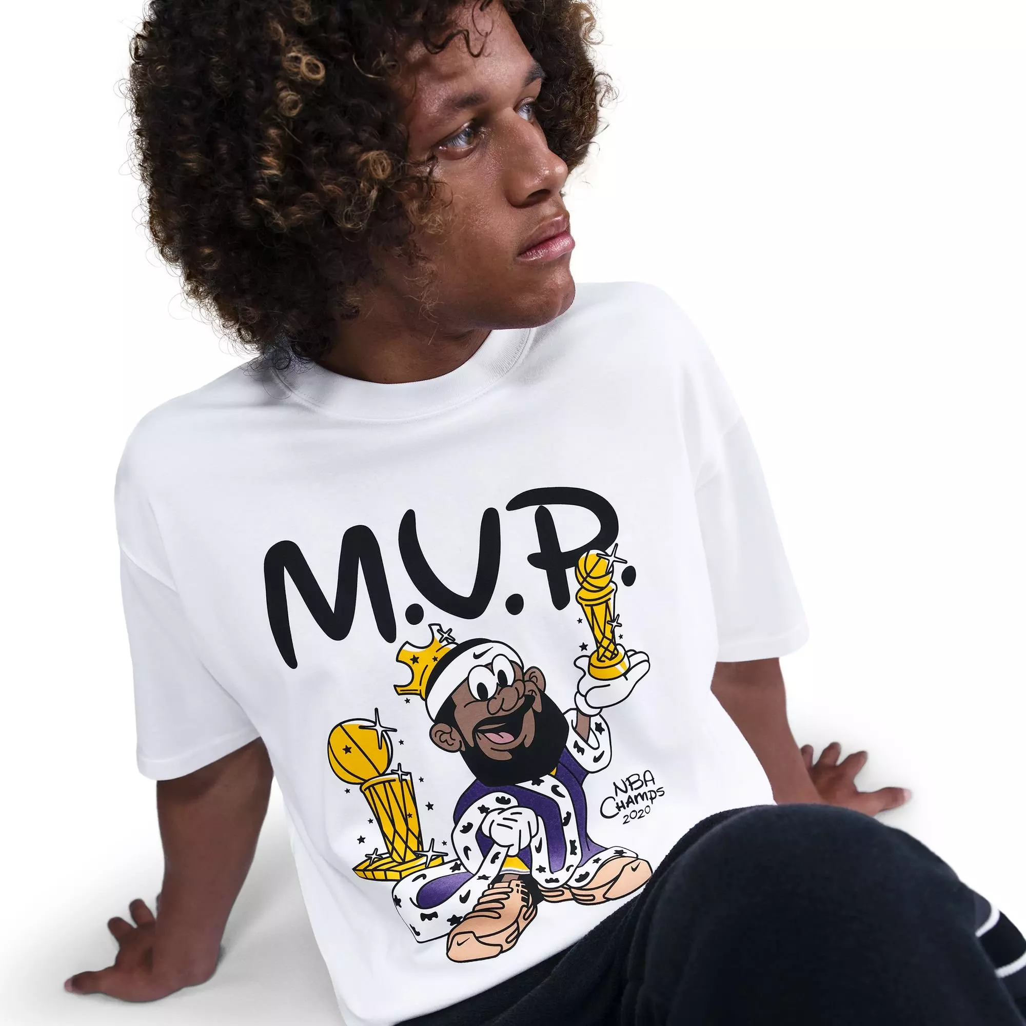 Nike LeBron Max90 "Bubble Boy" Men's Basketball T-Shirt - WHITE