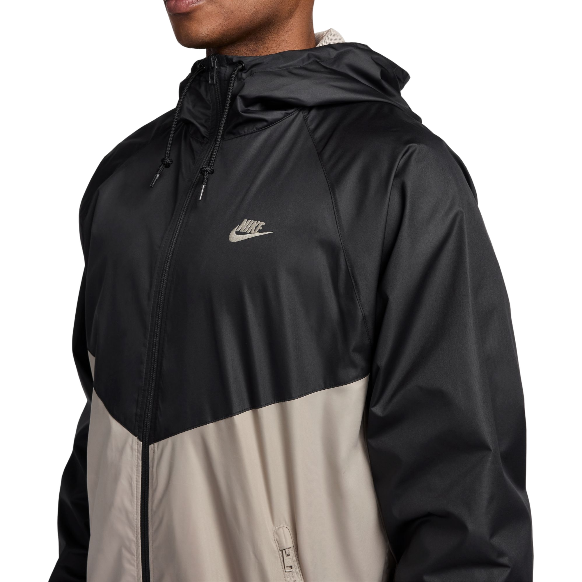 Nike Men's Windrunner Lined Jacket-Black - BLACK Thumbnail View 3