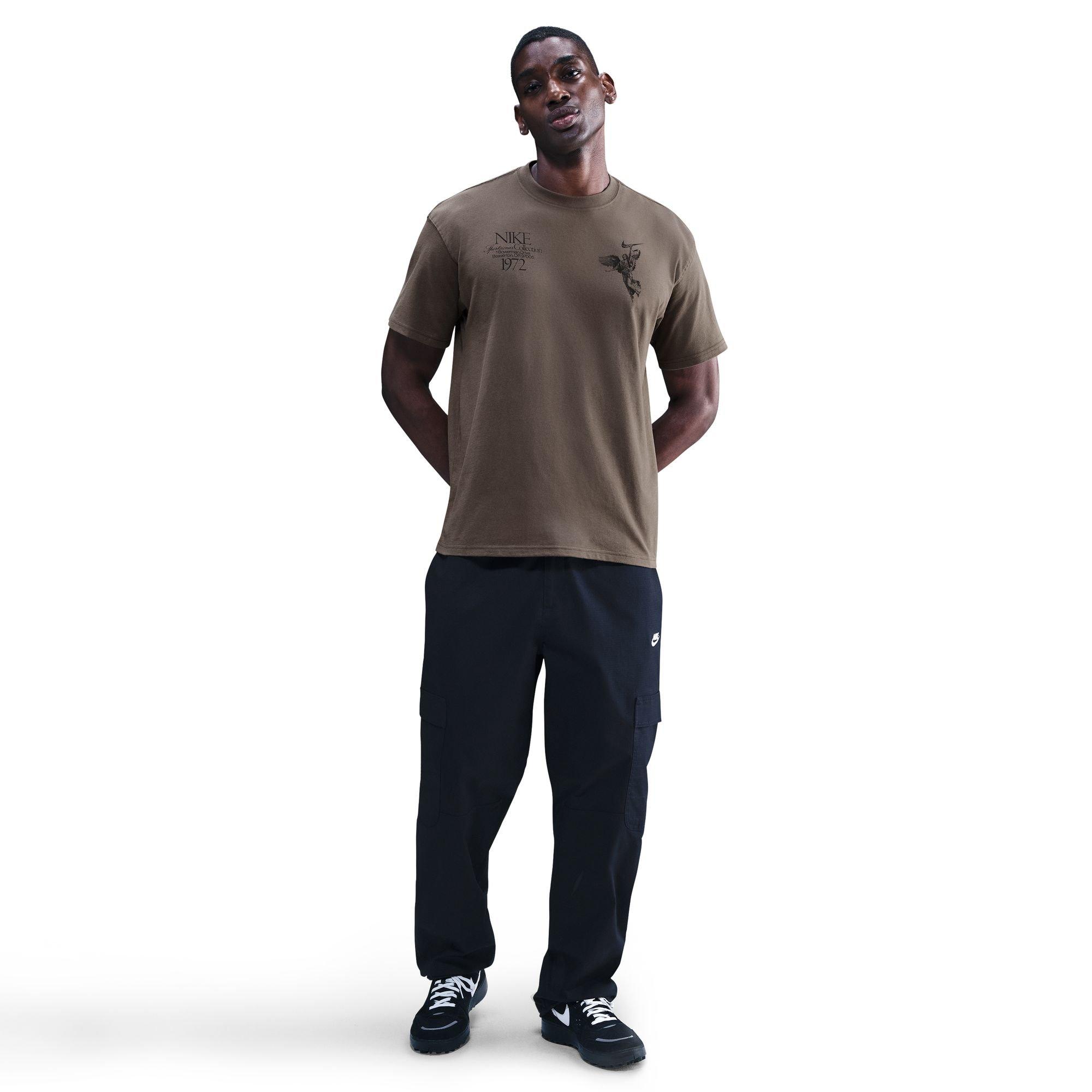 Nike Men's Sportswear Max90 Wings Victory Ironstone Tee - BROWN Thumbnail View 1