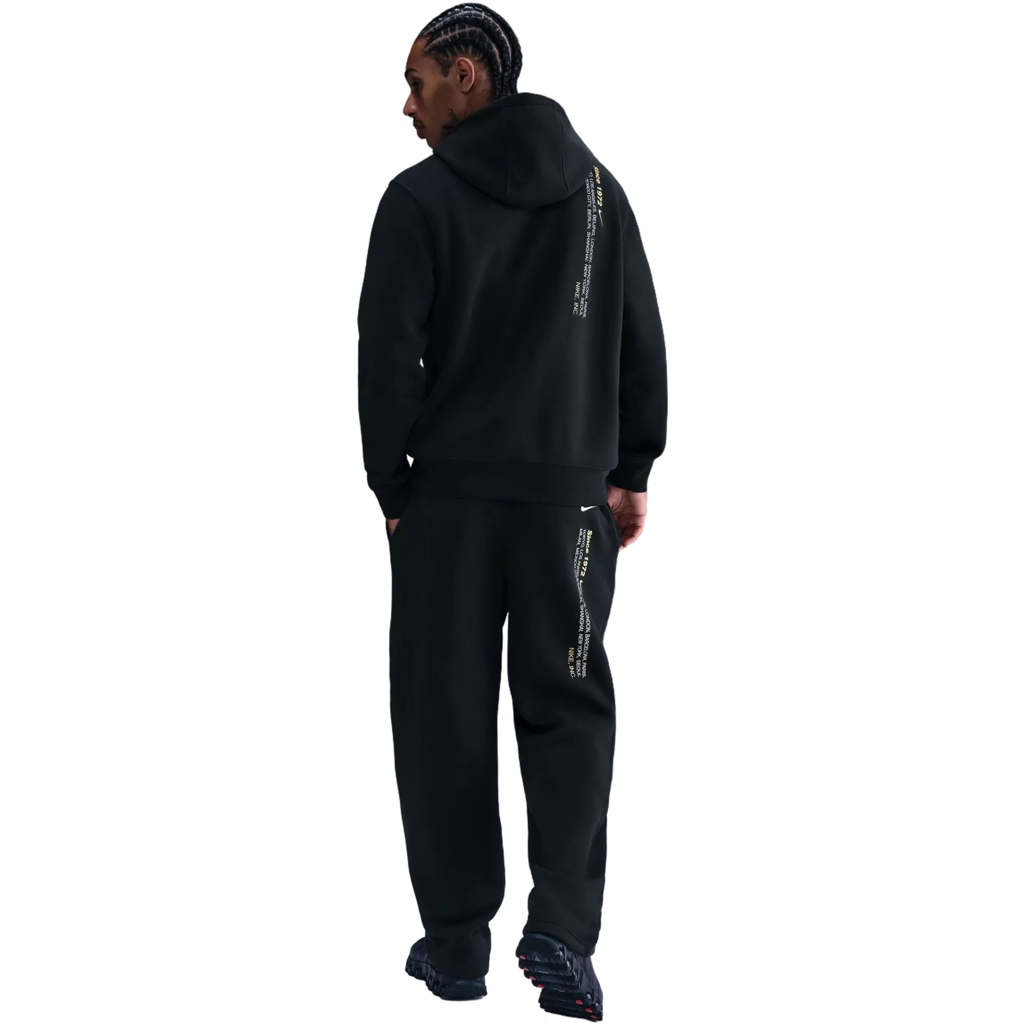 Nike Men's Sportswear Club Fleece Pull-Over Hoodie - BLACK