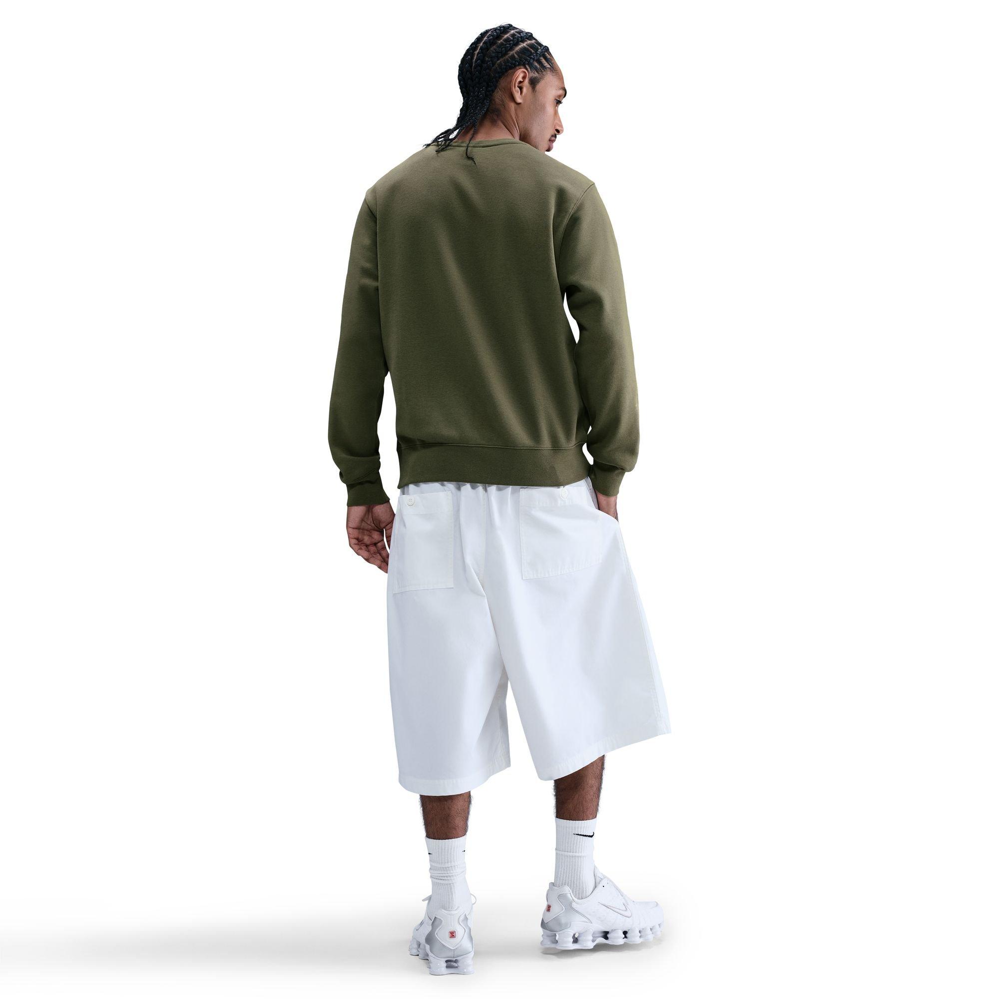 Nike Men's Crew Club BB Pullover - Olive - OLIVE Thumbnail View 2