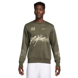 Nike Men's Crew Club BB Pullover - Olive