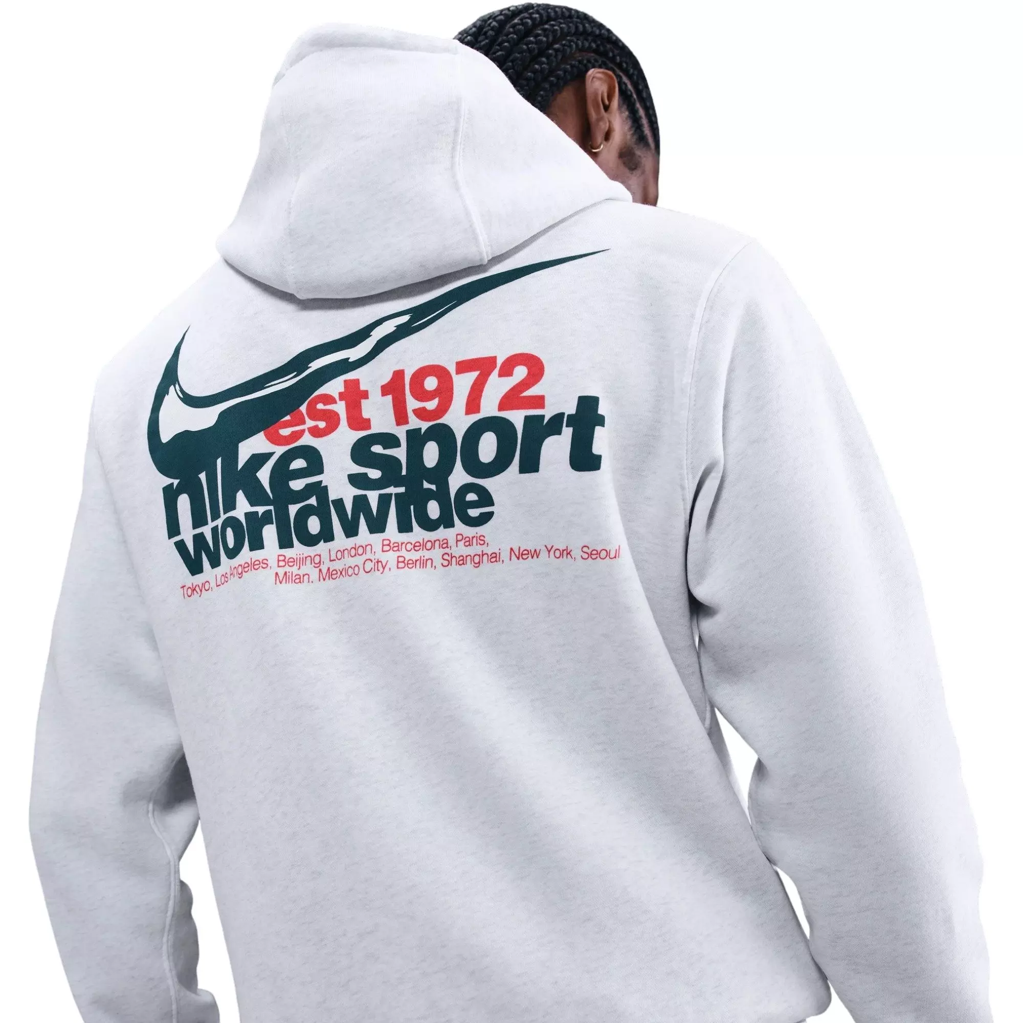 Nike Men's Sportswear Club Fleece Pullover Hoodie - Grey - GREY