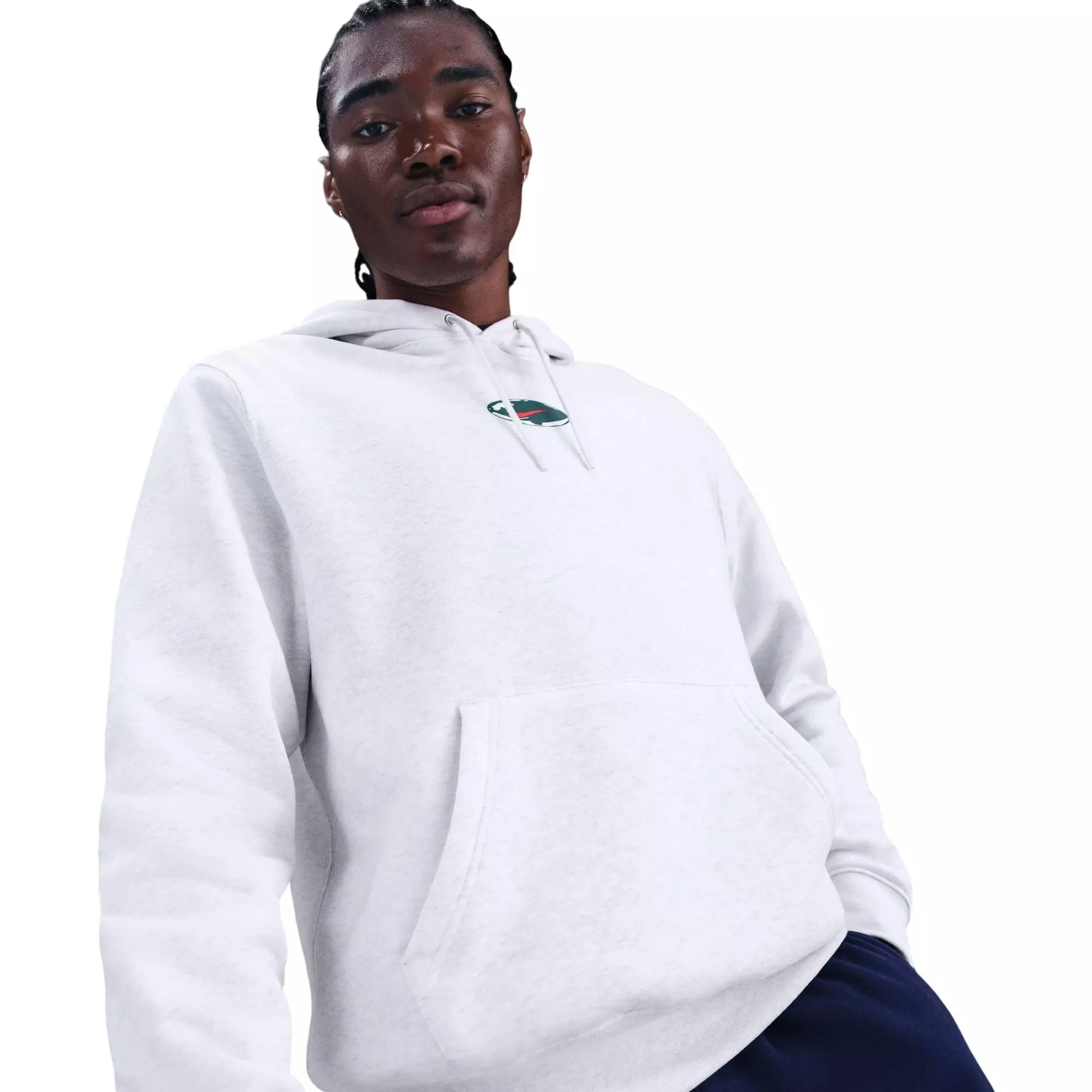 Nike Men's Sportswear Club Fleece Pullover Hoodie - Grey - GREY