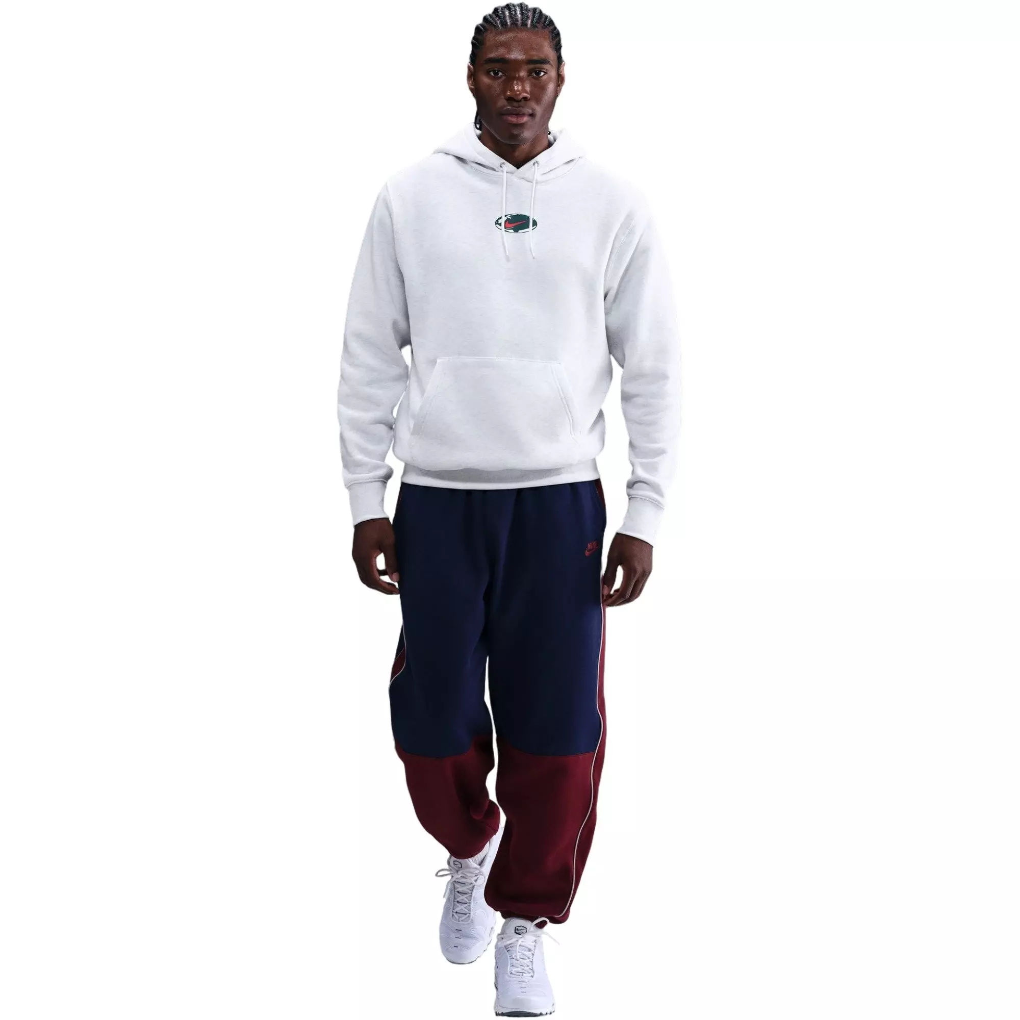 Nike Men's Sportswear Club Fleece Pullover Hoodie - Grey - GREY