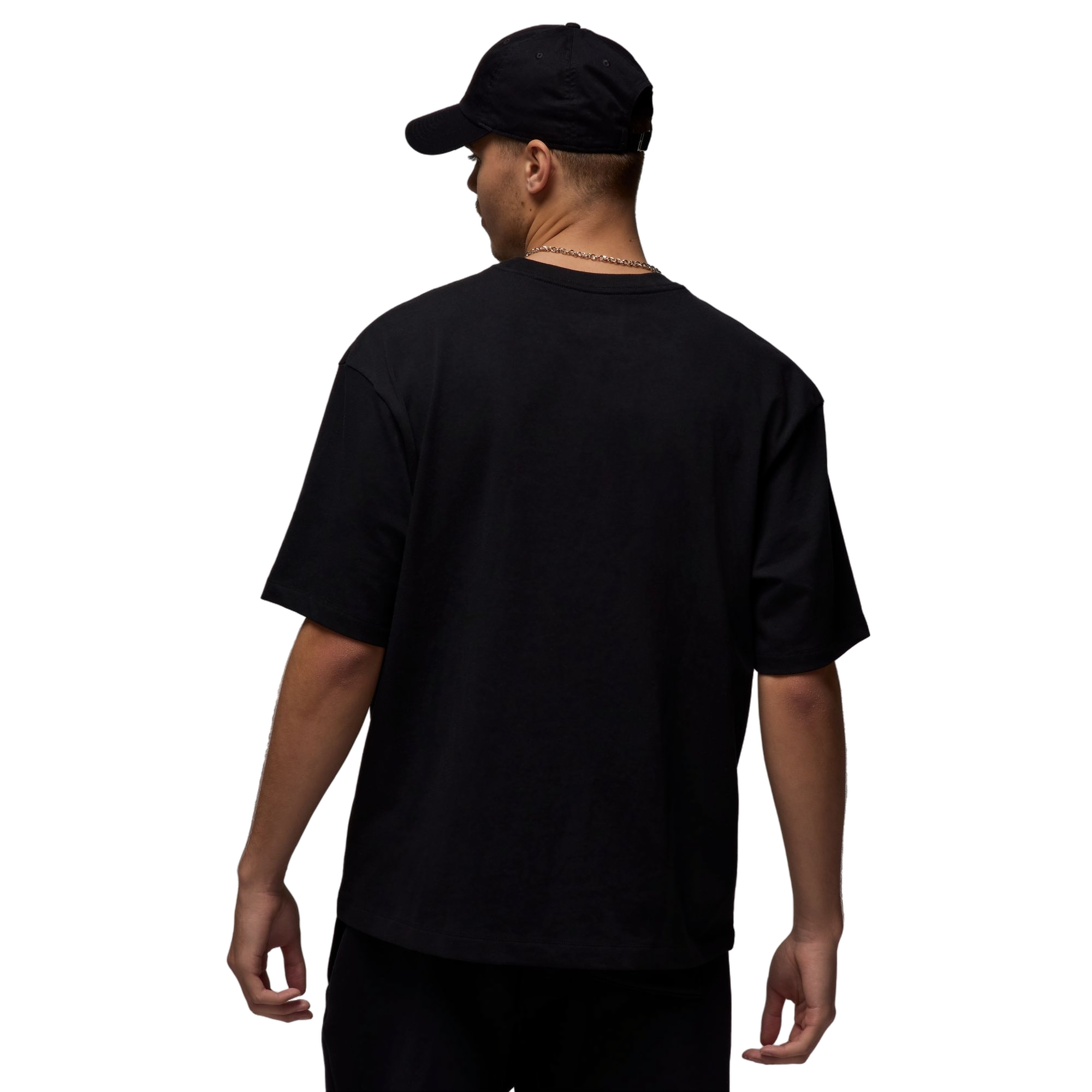 Jordan Men's Flight Essentials Oversized Tee - Black - BLACK Thumbnail View 2