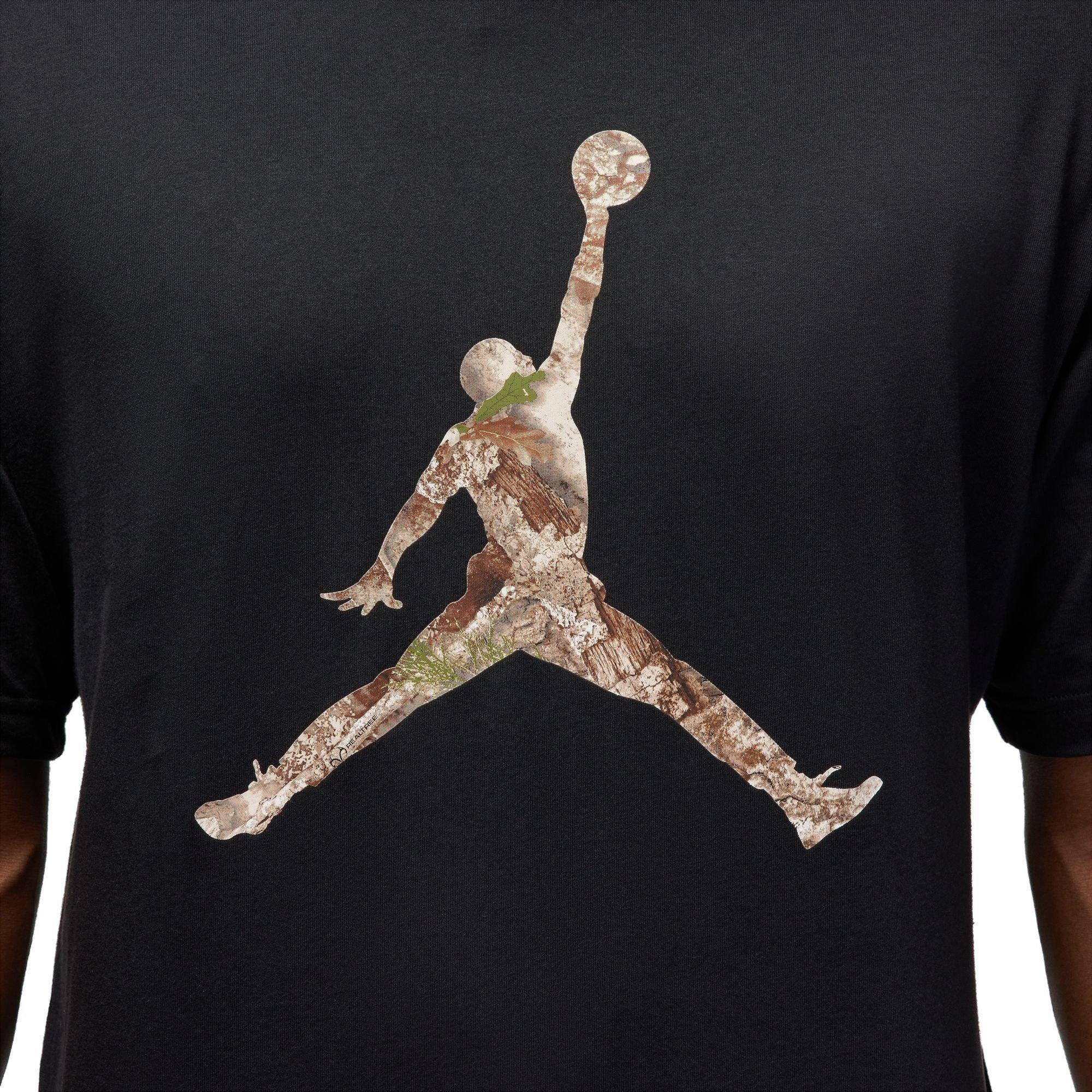 Jordan Men's Brooklyn Realtree Jumpman Tee - Black - BLACK Thumbnail View 4