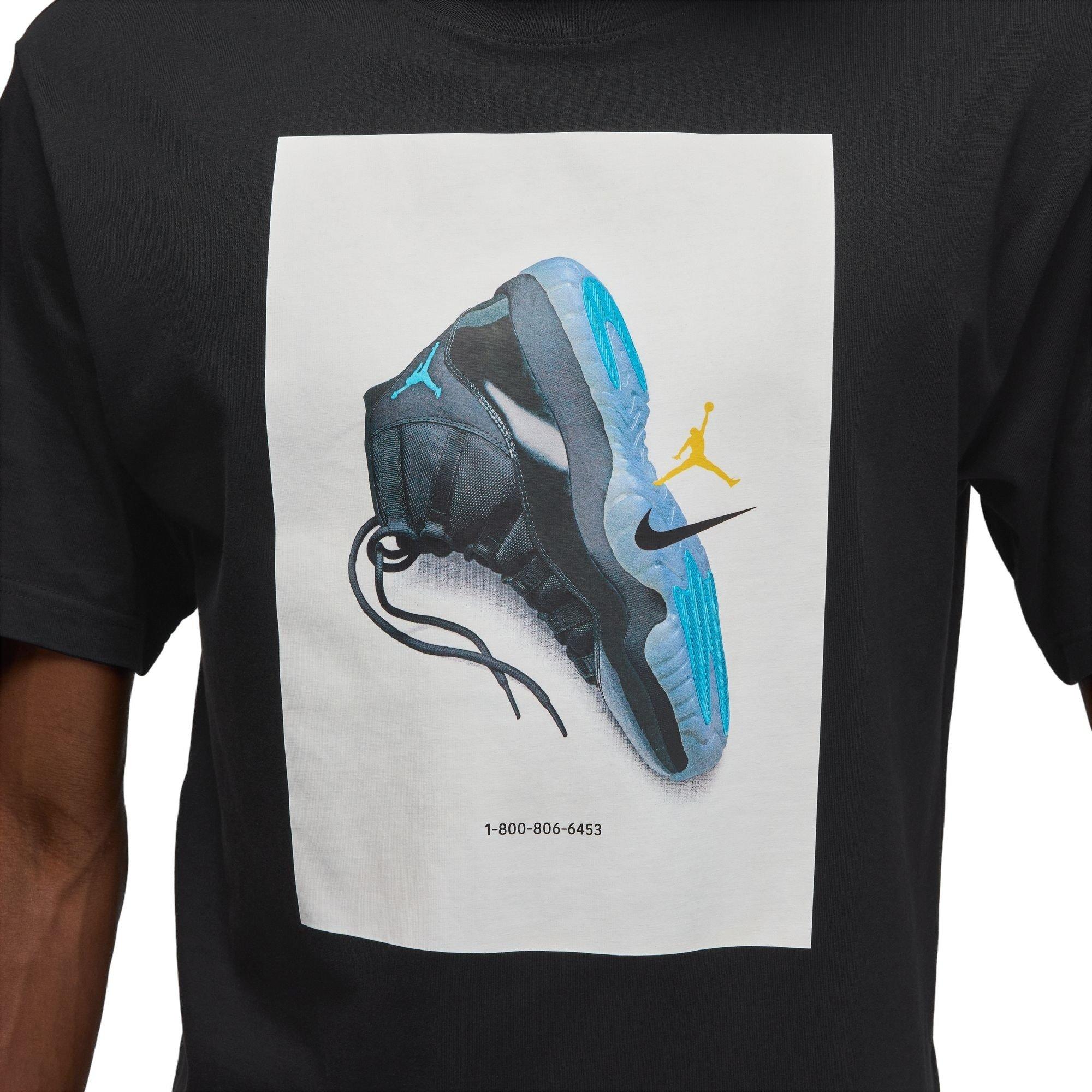 Jordan Men's Brooklyn Gamma Tee-Black - BLACK Thumbnail View 4