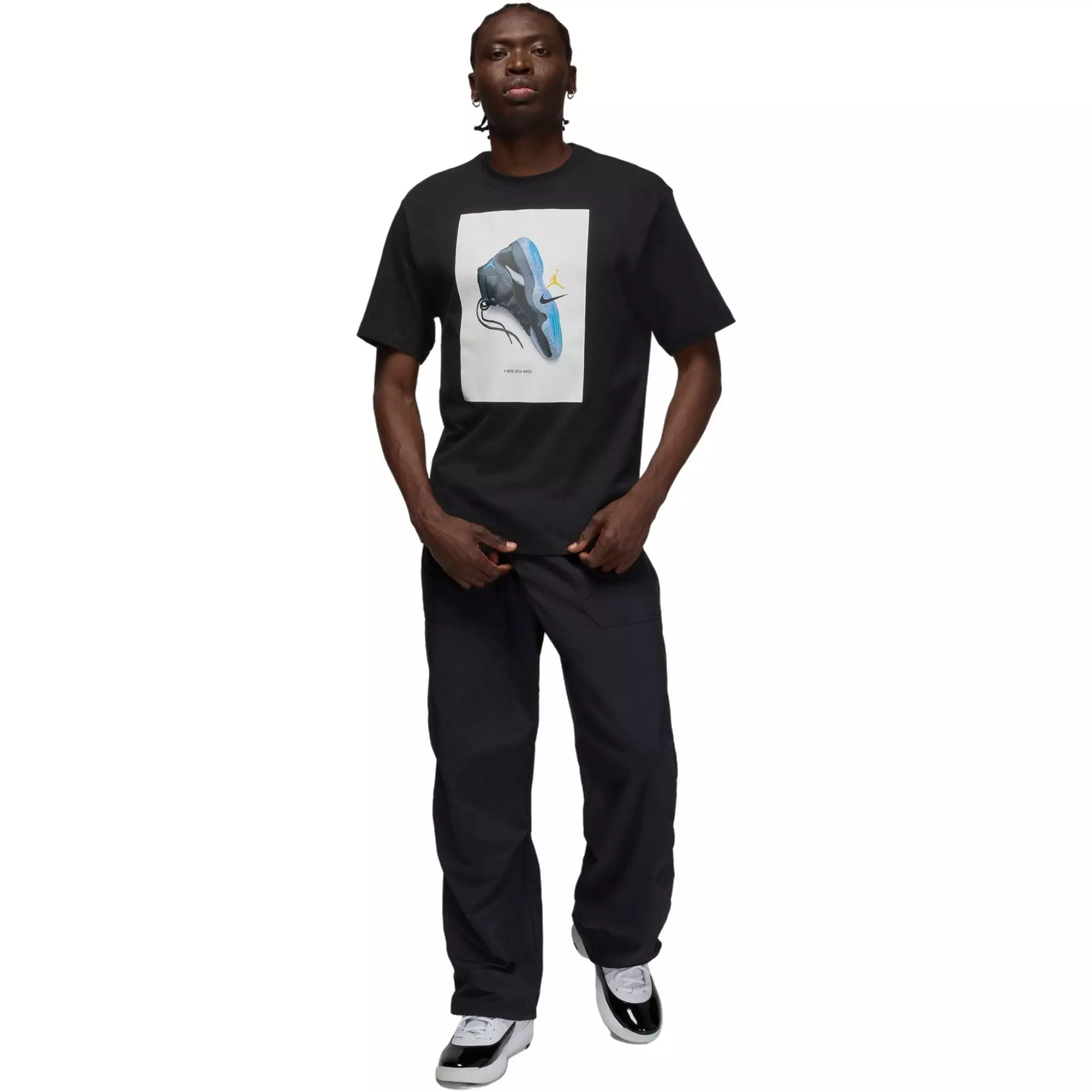 Jordan Men's Brooklyn Gamma Tee - Black - BLACK