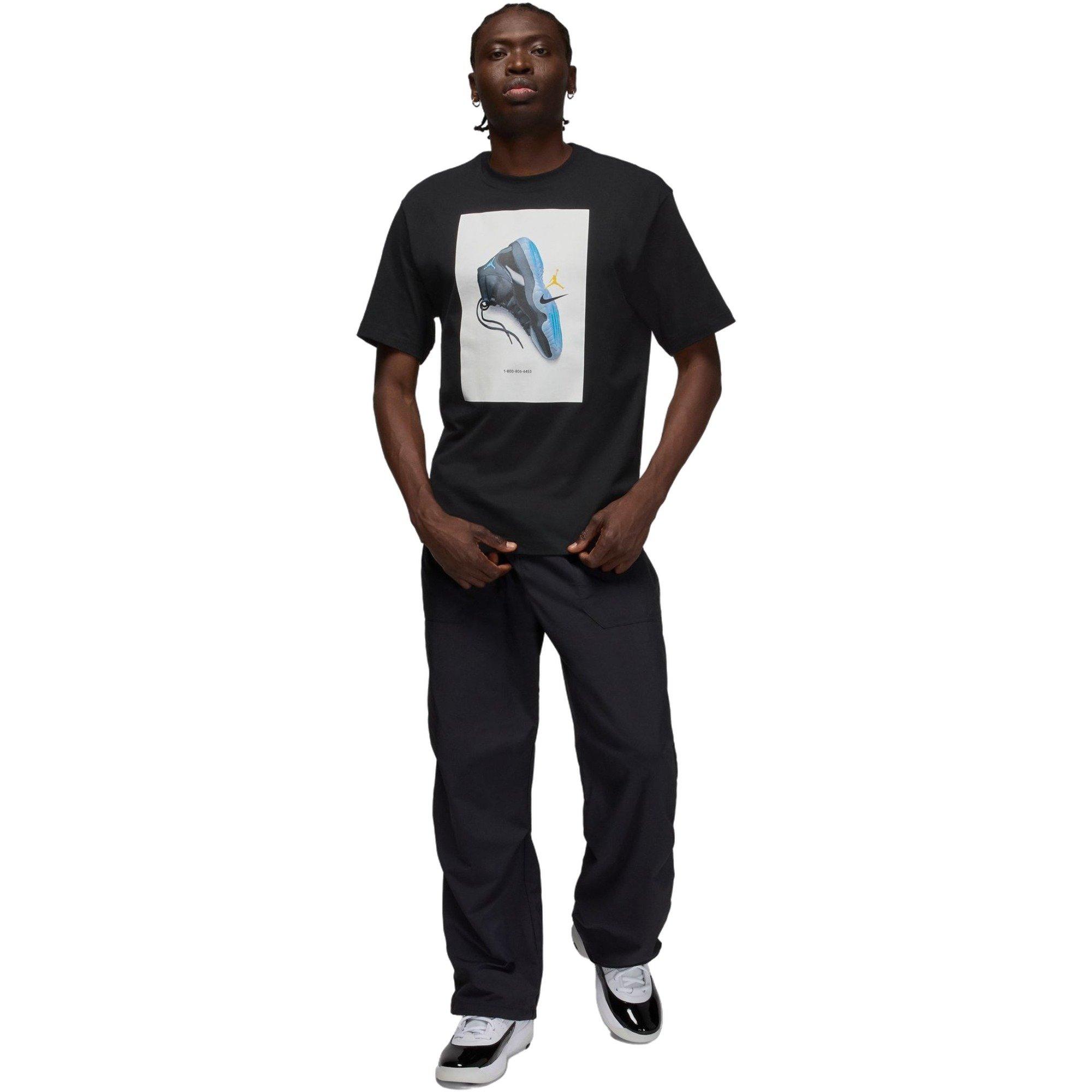 Jordan Men's Brooklyn Gamma Tee-Black - BLACK Thumbnail View 5