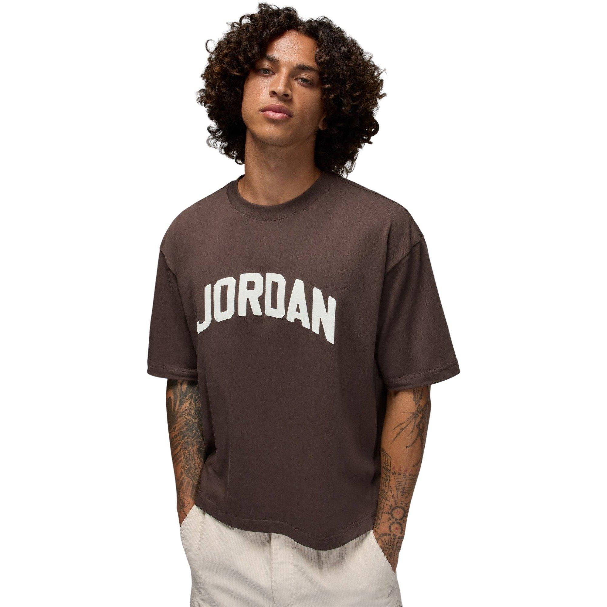 Jordan Men's Flight Boxy Tee - BROWN Thumbnail View 1