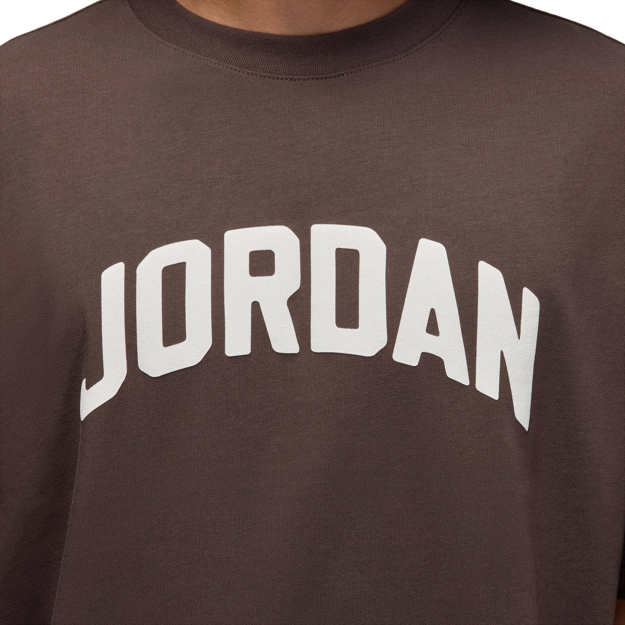 Jordan Men's Flight Boxy Tee - BROWN Thumbnail View 4
