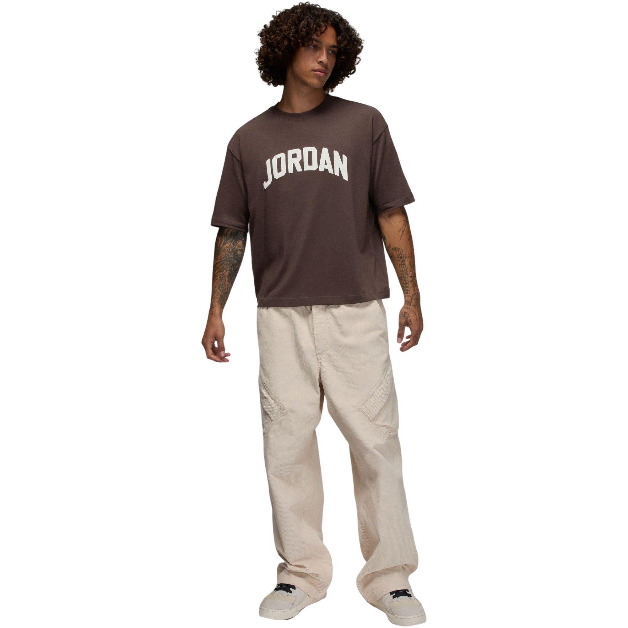 Jordan Men's Flight Boxy Tee - BROWN Thumbnail View 5