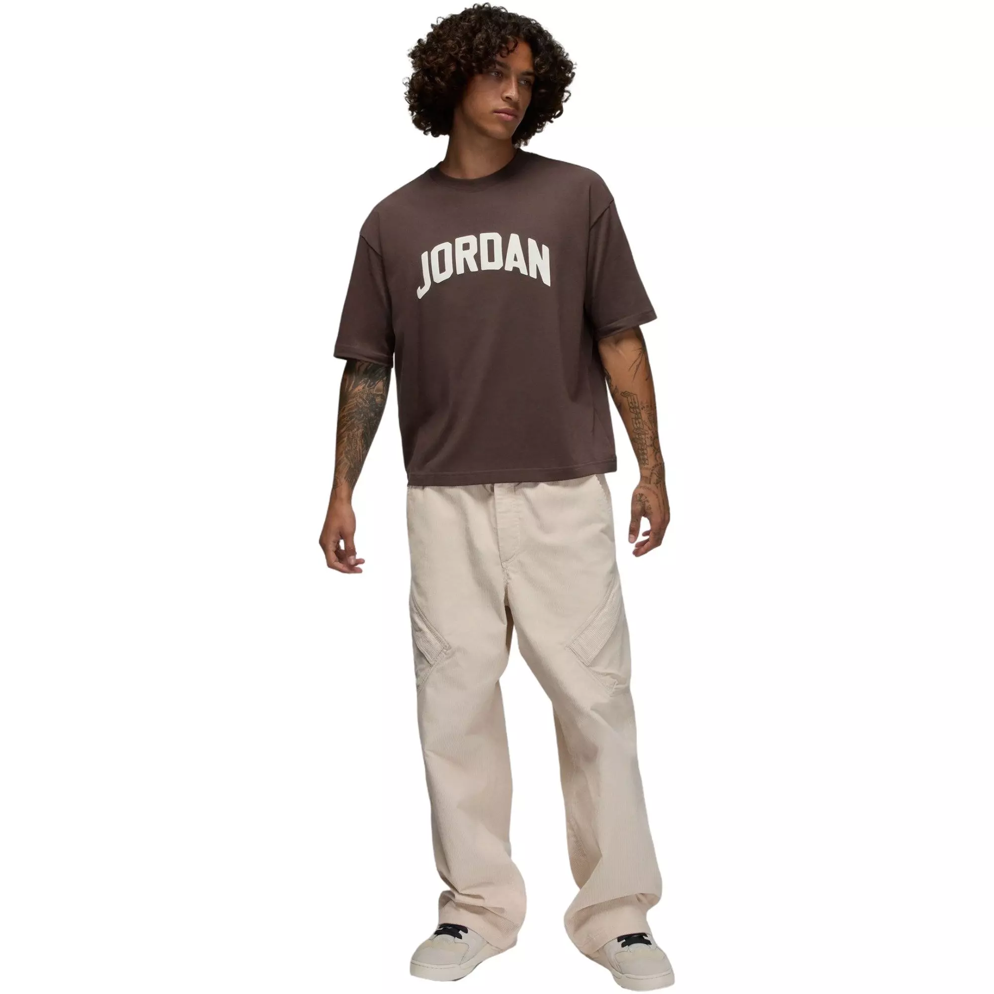 Jordan Men's Flight Boxy Tee - BROWN