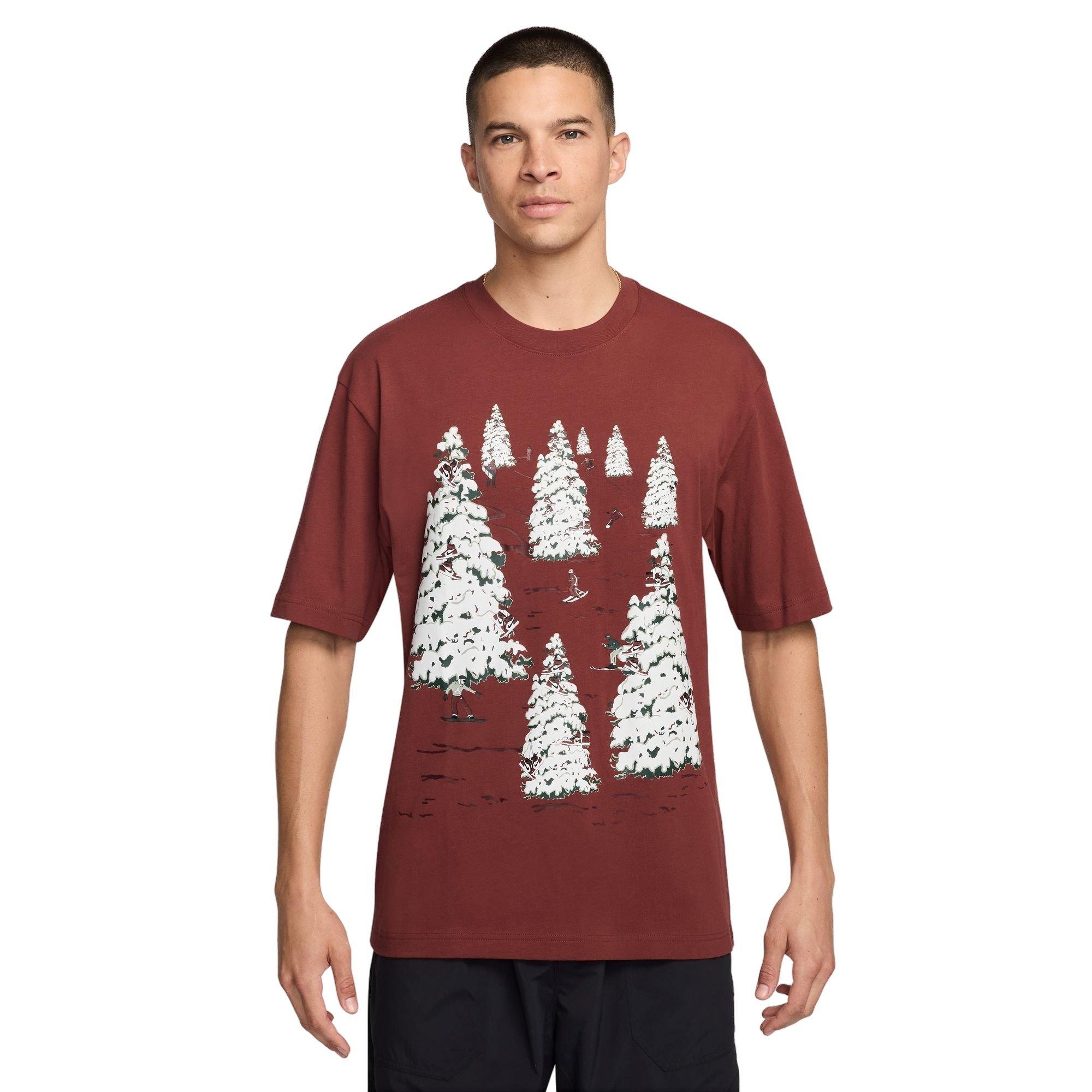 Jordan Men's Brooklyn Graphic Tee - BURGUNDY Thumbnail View 1