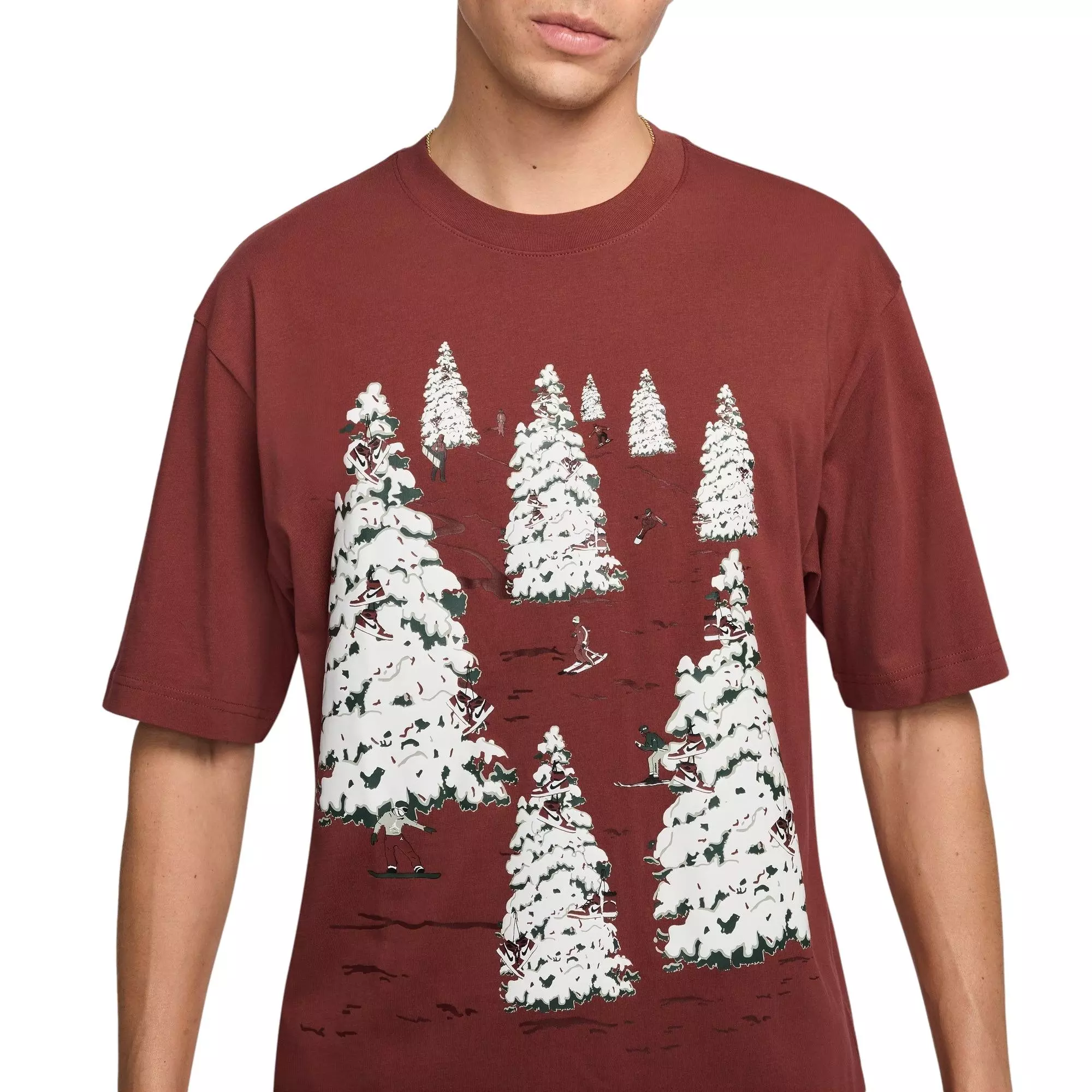 Jordan Men's Brooklyn Graphic Tee - BURGUNDY