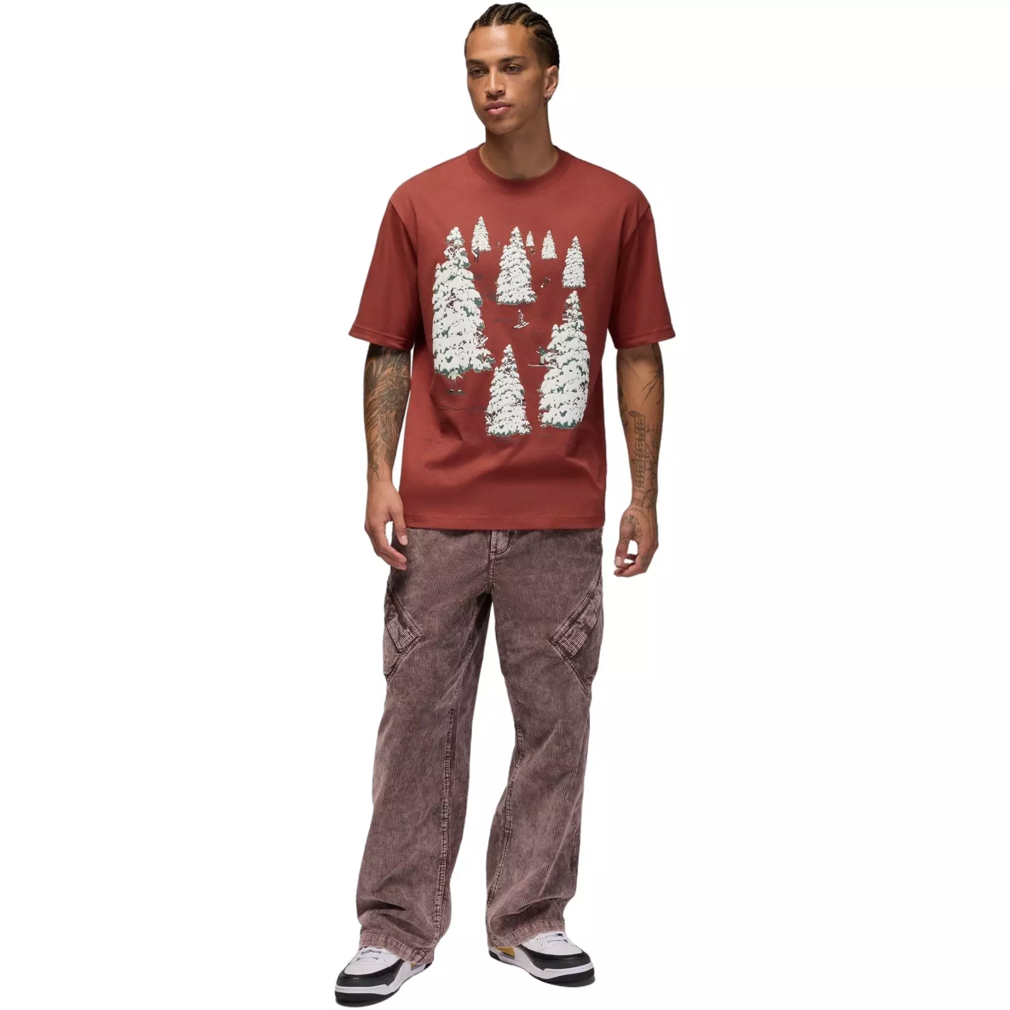 Jordan Men's Brooklyn Graphic Tee - BURGUNDY