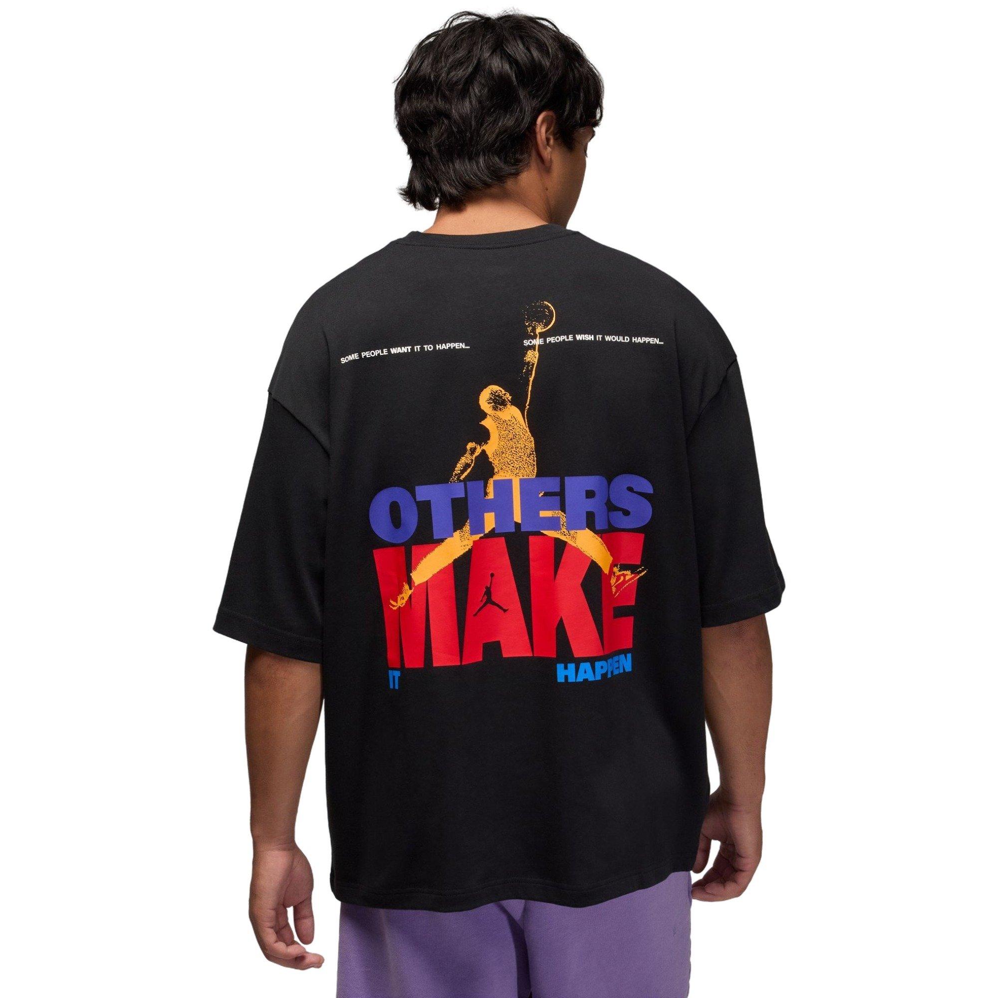 Jordan Men's Others Make It Happen Graphic Tee - BLACK Thumbnail View 2