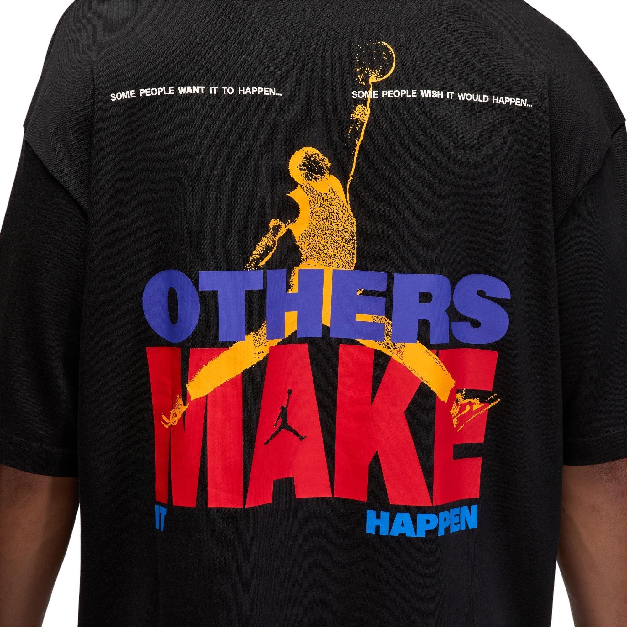 Jordan Men's Others Make It Happen Graphic Tee - BLACK Thumbnail View 4