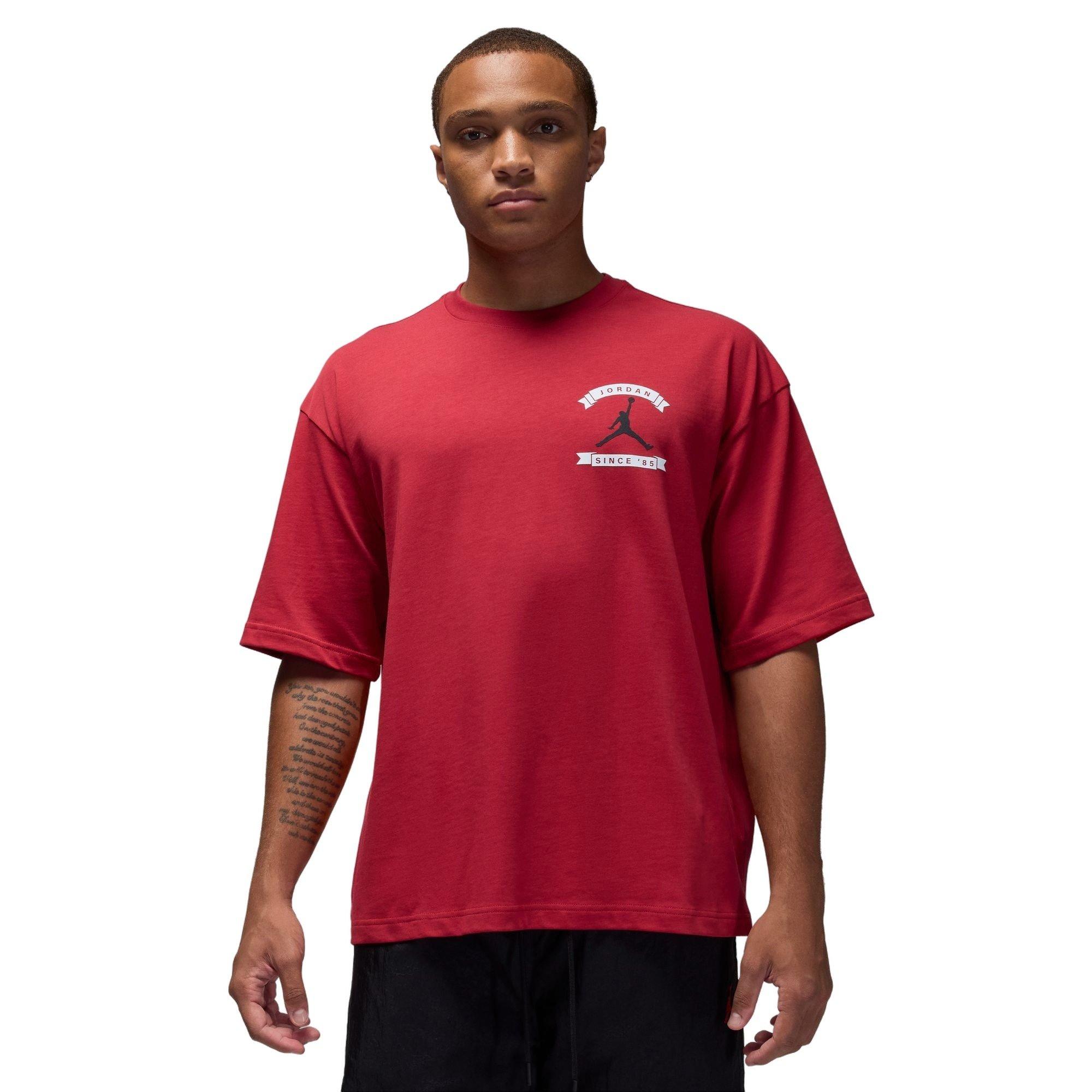 Jordan Men's Make It Happen Tee - Varsity Red - RED Thumbnail View 1