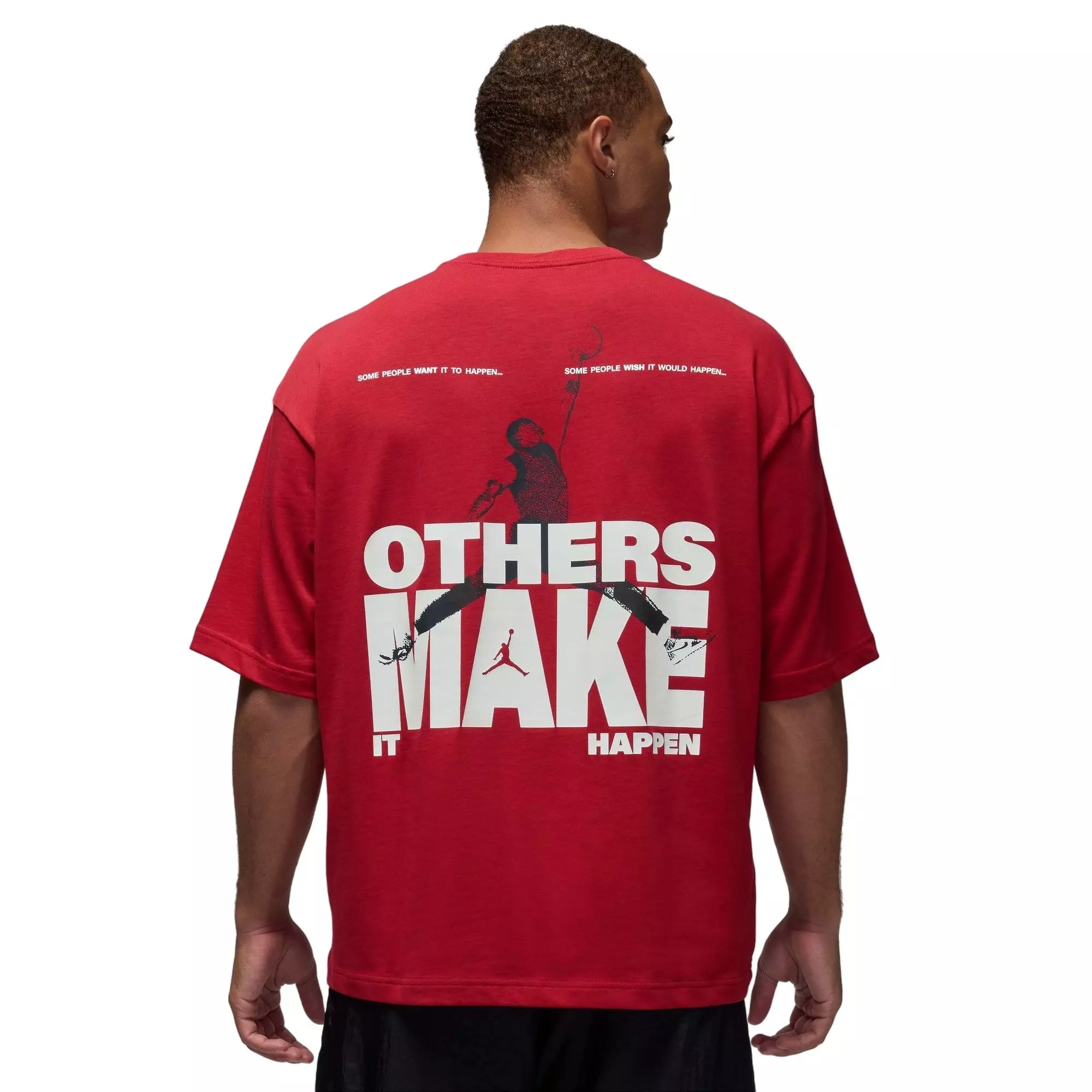 Jordan Men's Make It Happen Tee - Varsity Red - RED