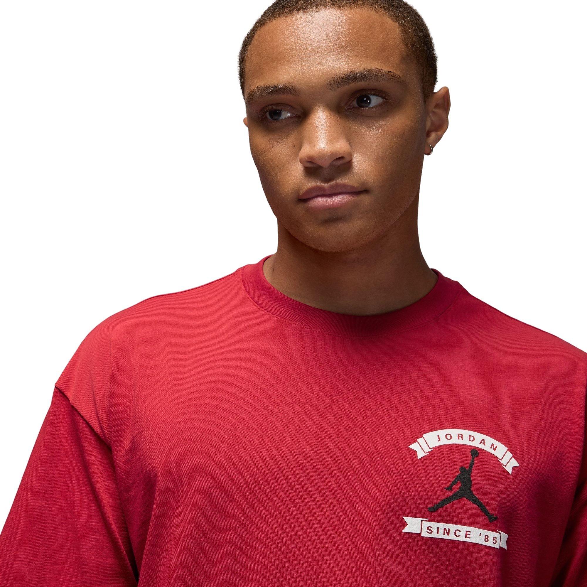 Jordan Men's Make It Happen Tee - Varsity Red - RED Thumbnail View 3