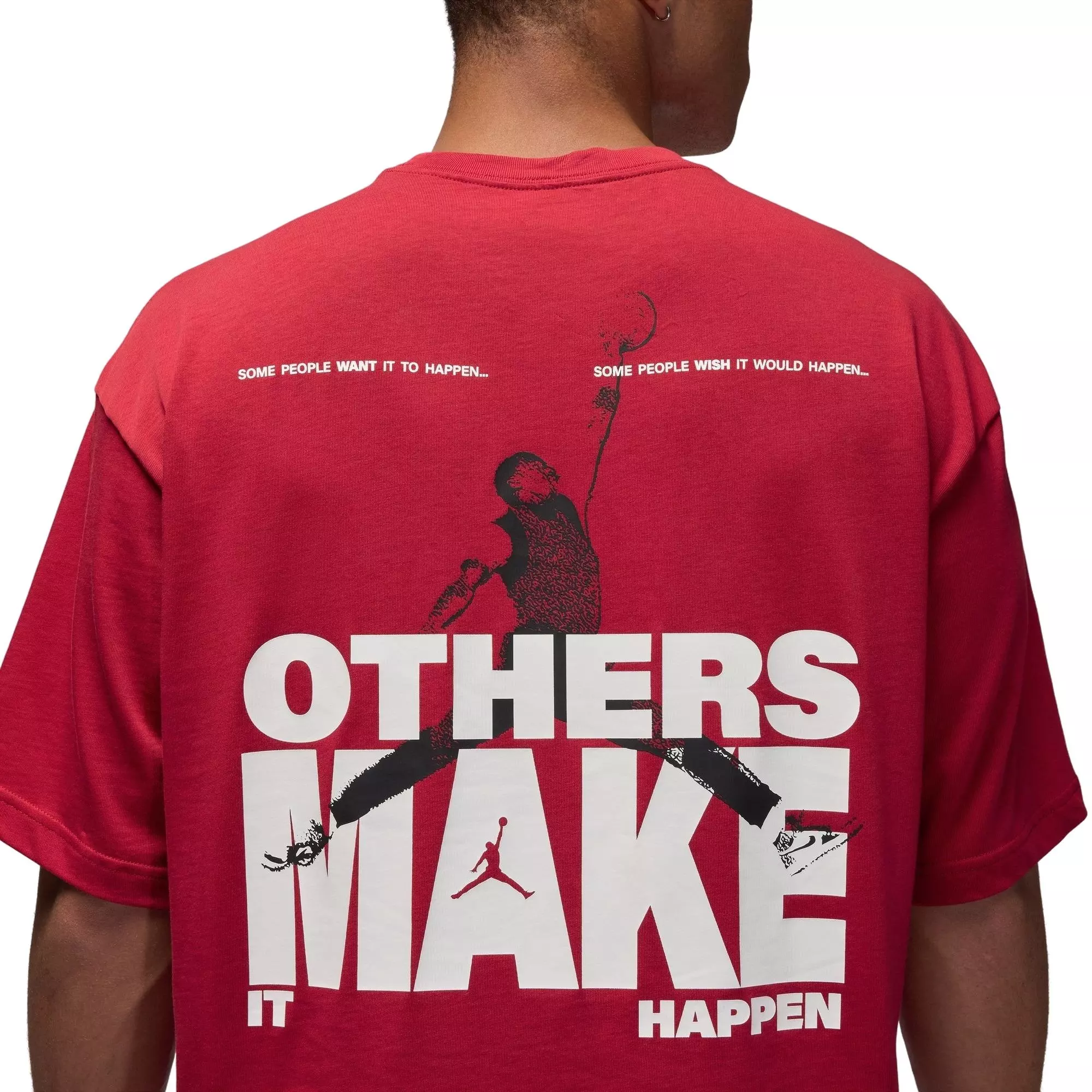 Jordan Men's Make It Happen Tee - Varsity Red - RED