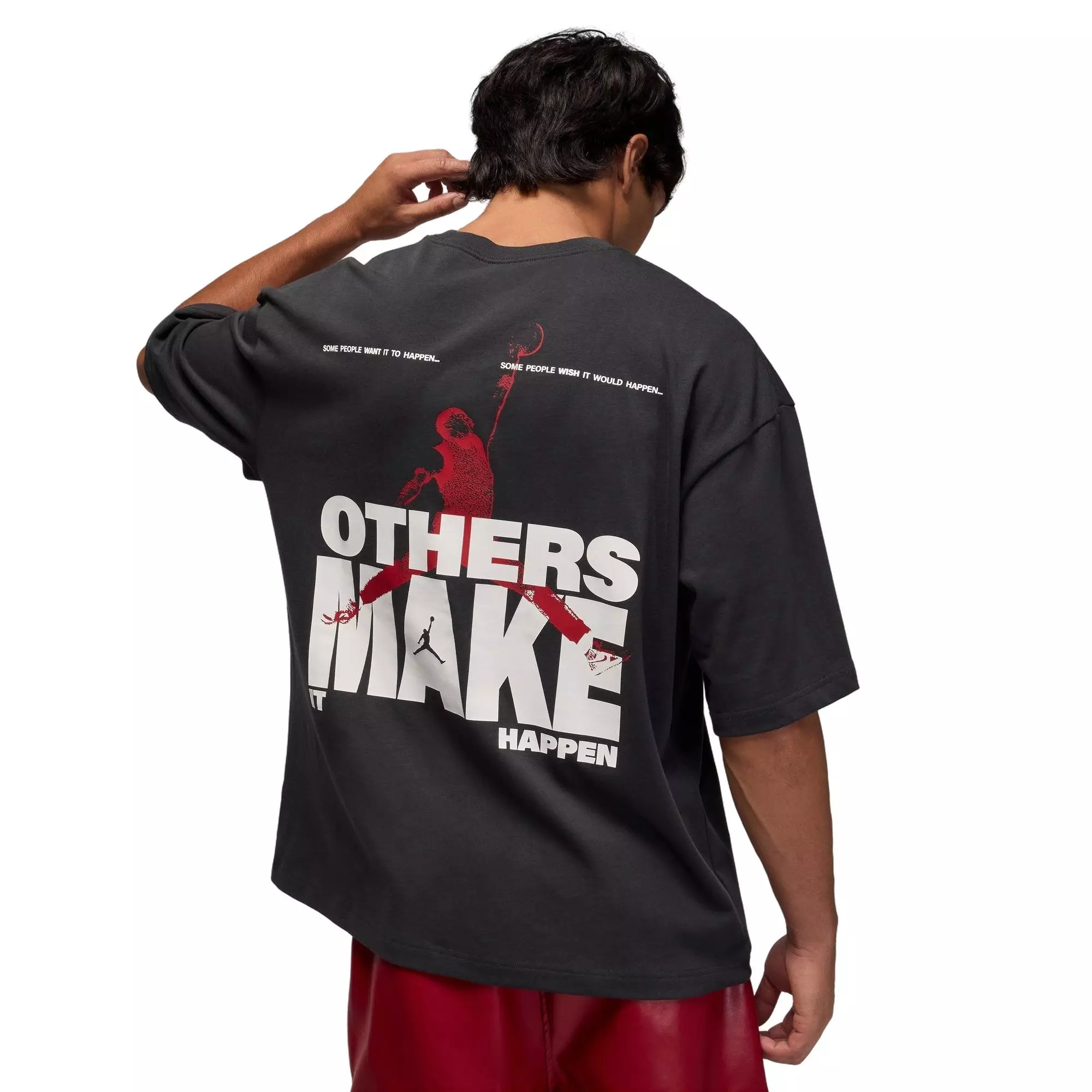 Jordan Men's Make It Happen Tee - Off Noir - BLACK