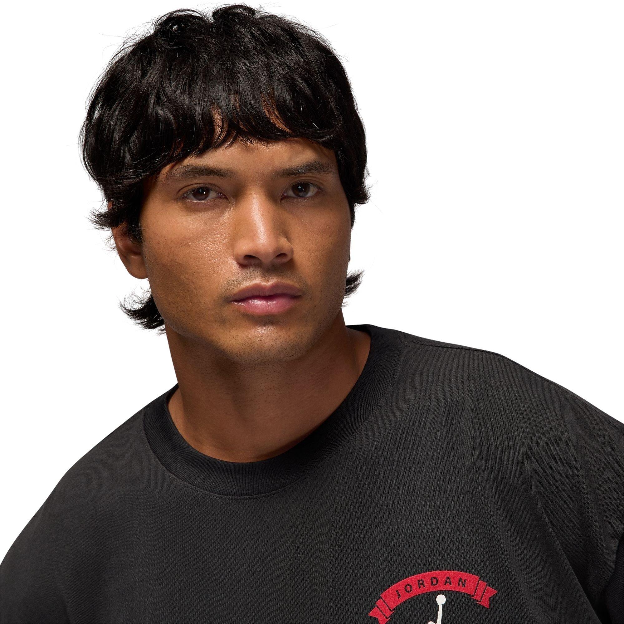 Jordan Men's Make It Happen Tee - Off Noir - BLACK Thumbnail View 3