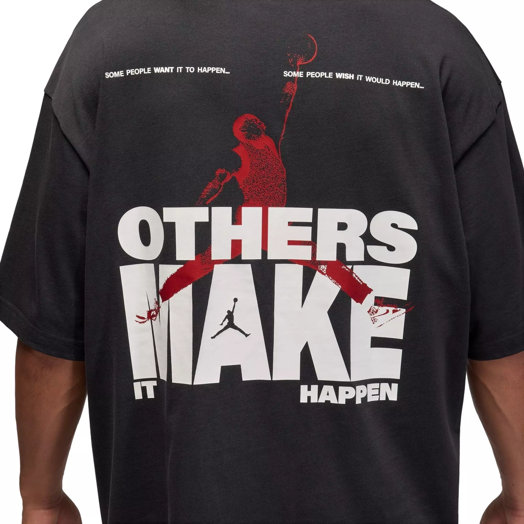 Jordan Men's Make It Happen Tee - Off Noir - BLACK