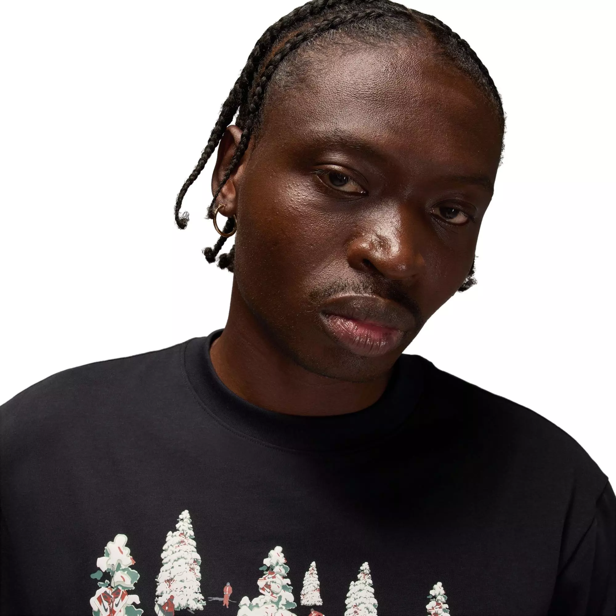 Jordan Men's Brooklyn Graphic Tee - Black - BLACK