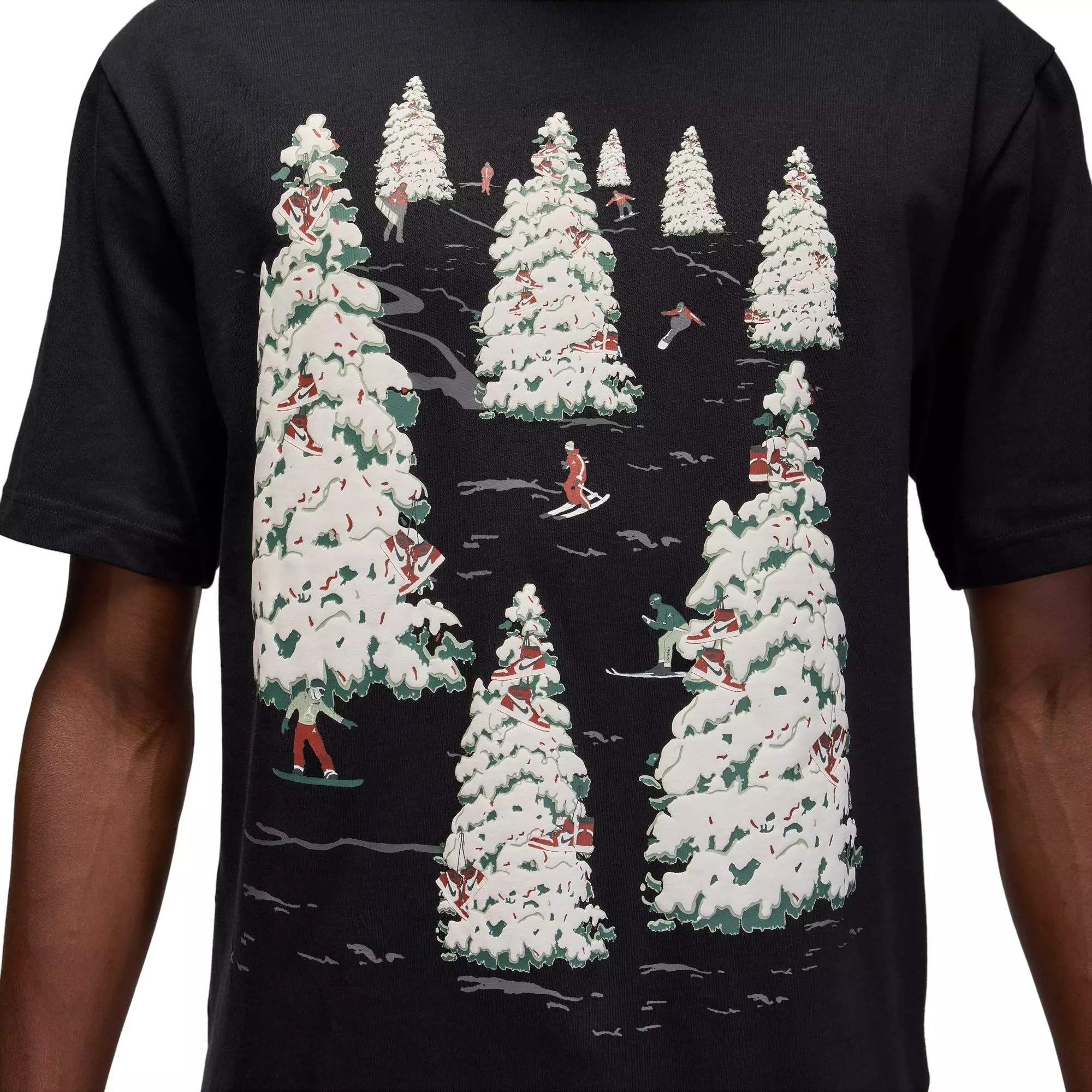 Jordan Men's Brooklyn Graphic Tee - Black - BLACK