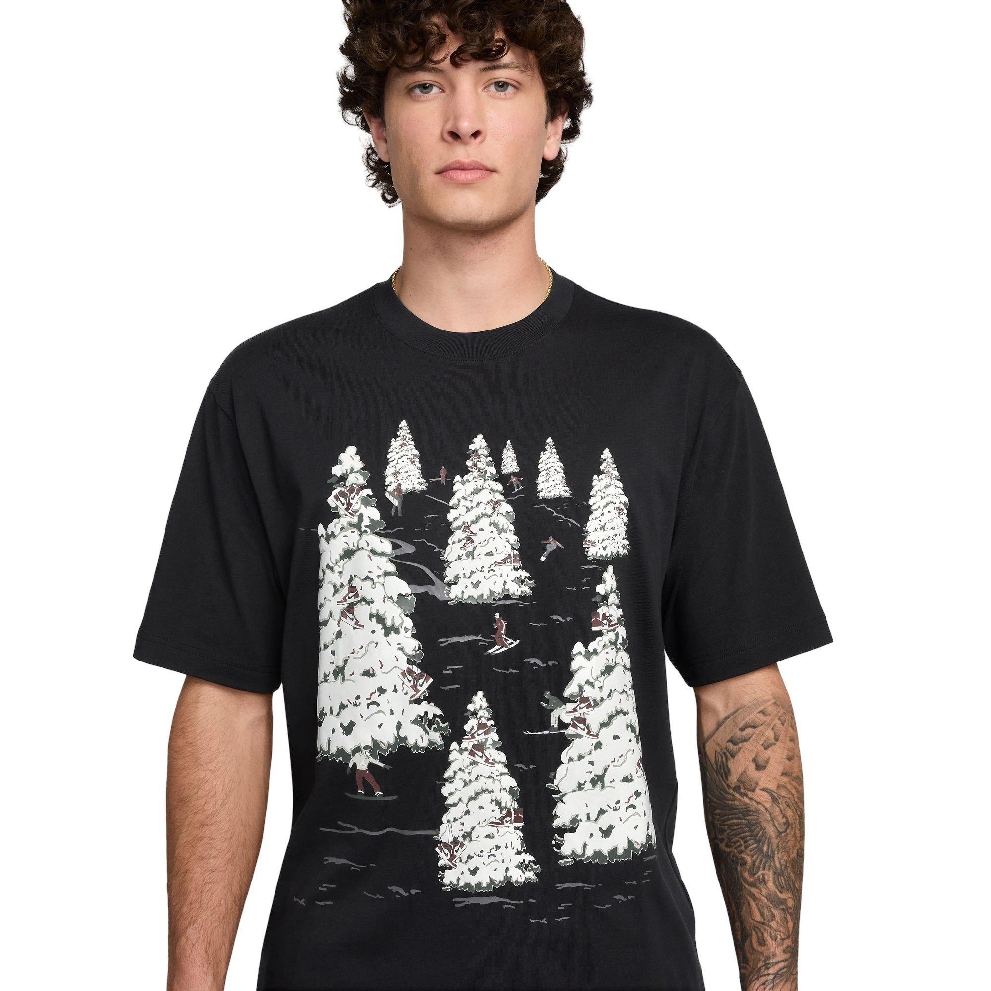Jordan Men's Brooklyn Graphic Tee-Black - BLACK Thumbnail View 3