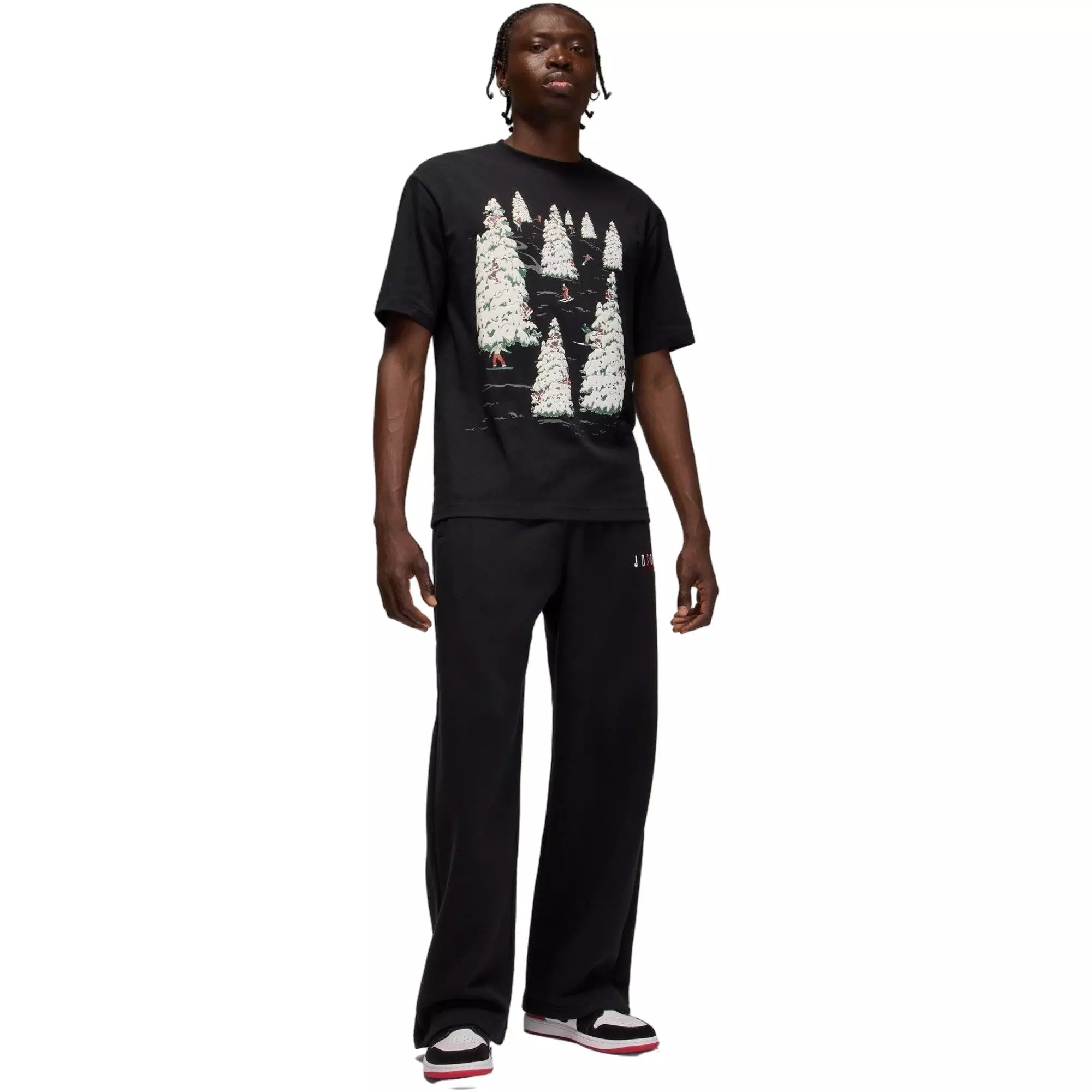 Jordan Men's Brooklyn Graphic Tee - Black - BLACK