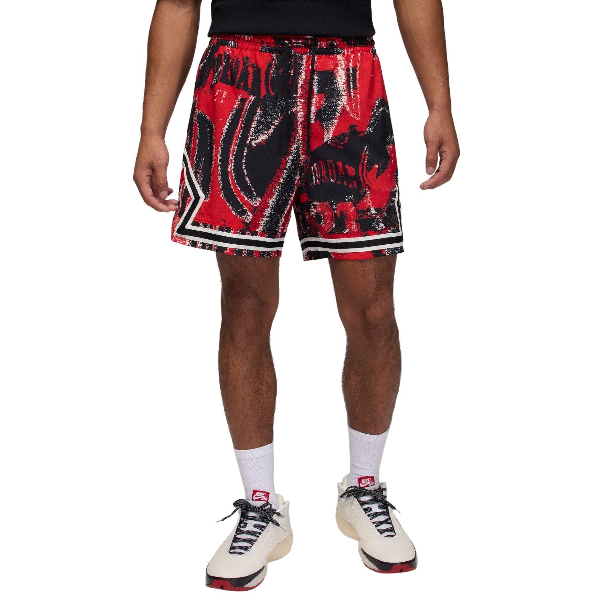 Jordan Men's Sport Dri-FIT Diamond Shorts - Red - RED Thumbnail View 3