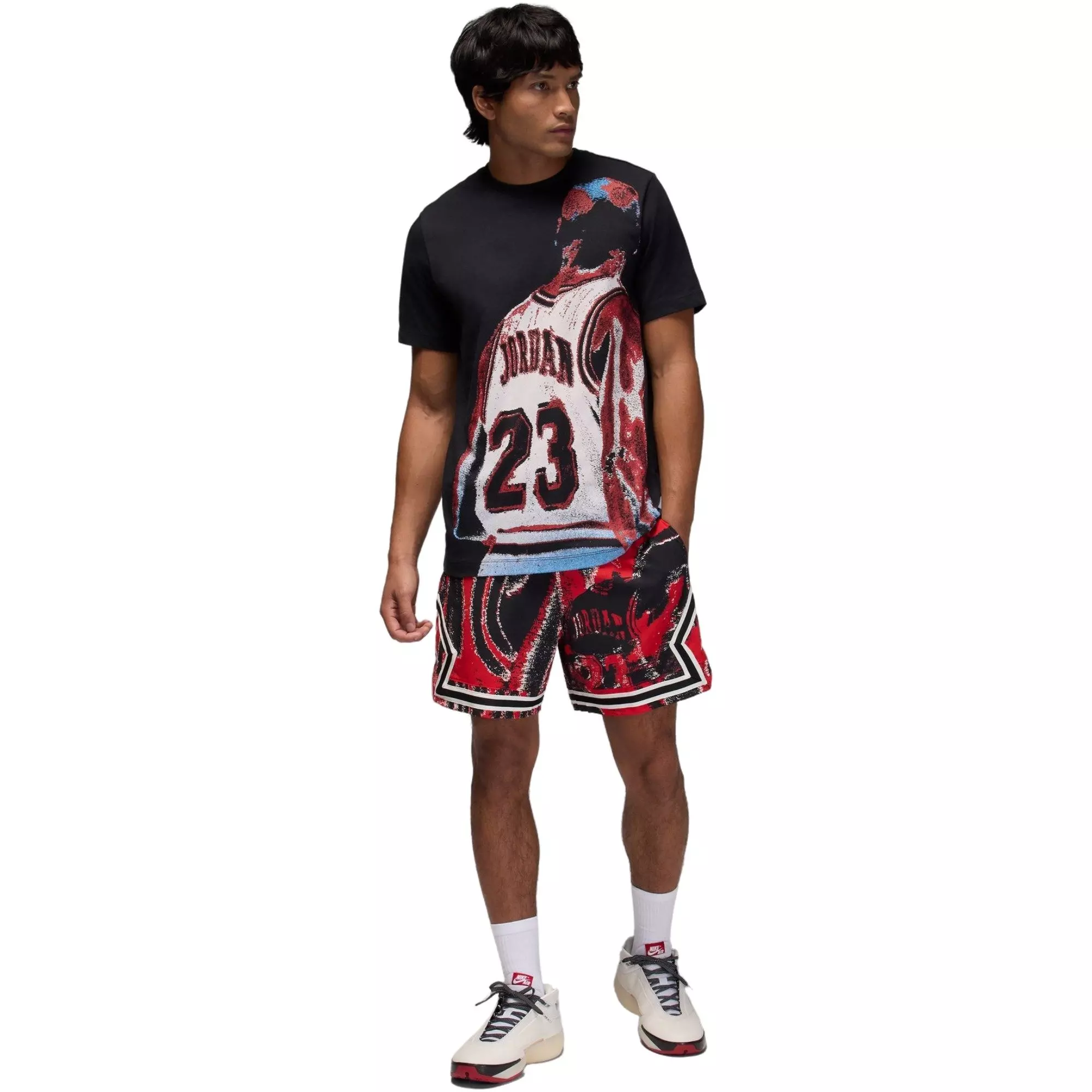 Jordan Men's Sport Dri-FIT Diamond Shorts - Red - RED